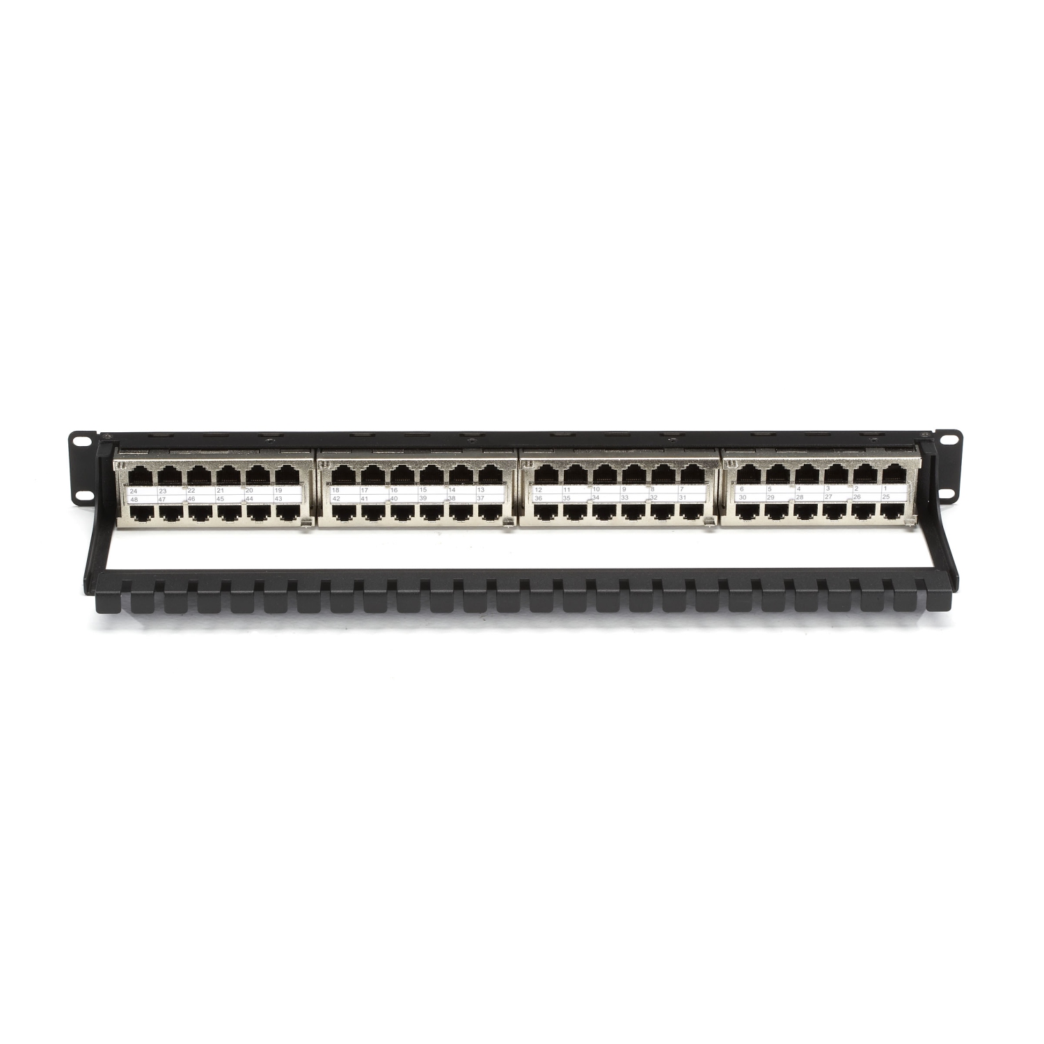Black Box Network 48-Port CAT6 Feed-Through Patch Panel