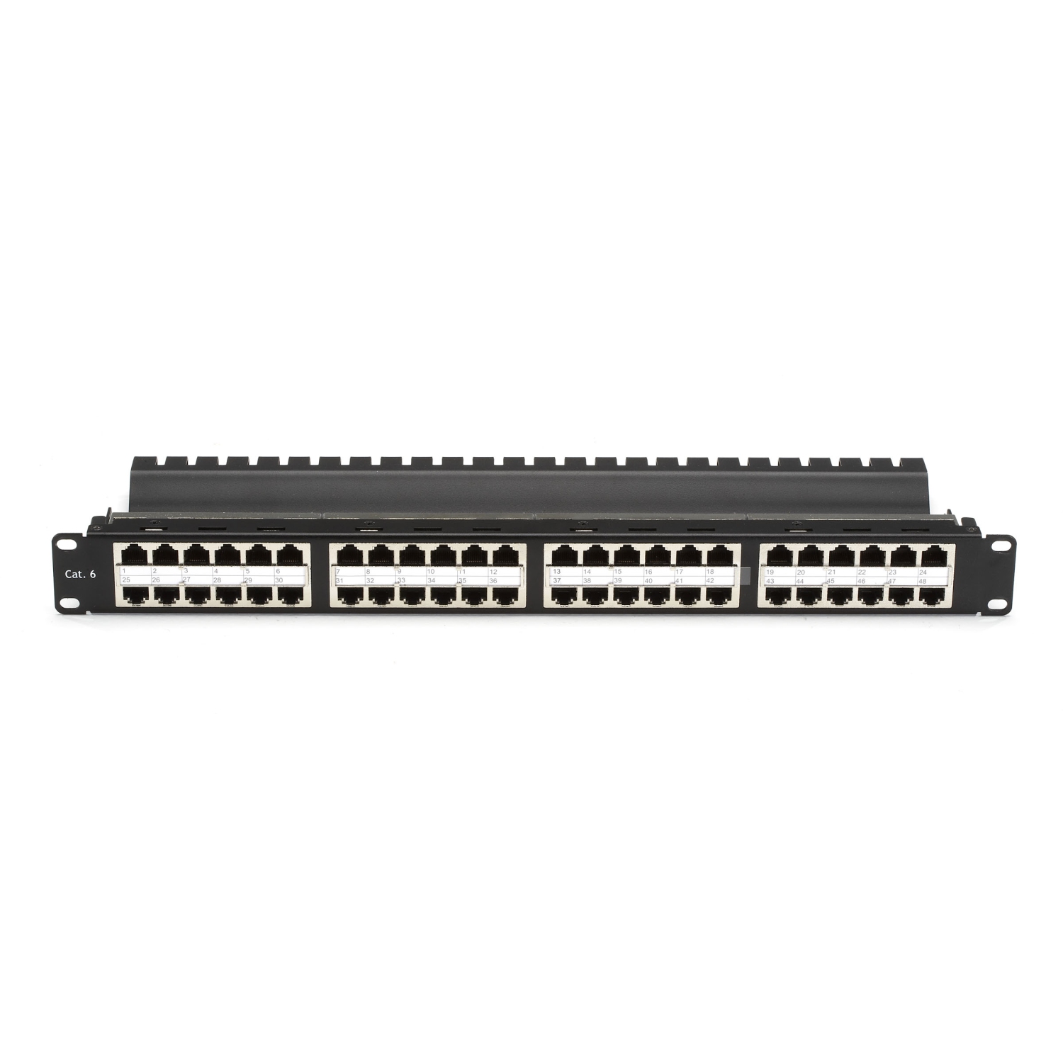 Black Box Network 48-Port CAT5e Feed-Through Patch Panel