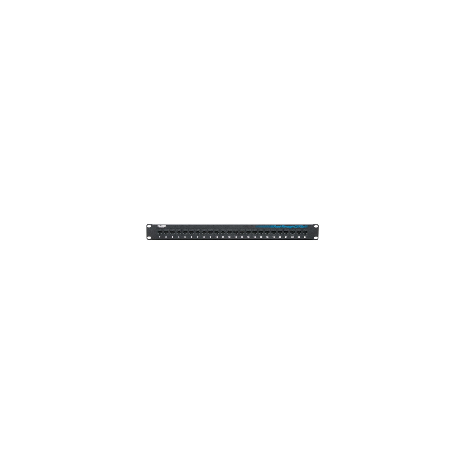 Black Box Network 24-Port CAT5e Feed-Through Patch Panel