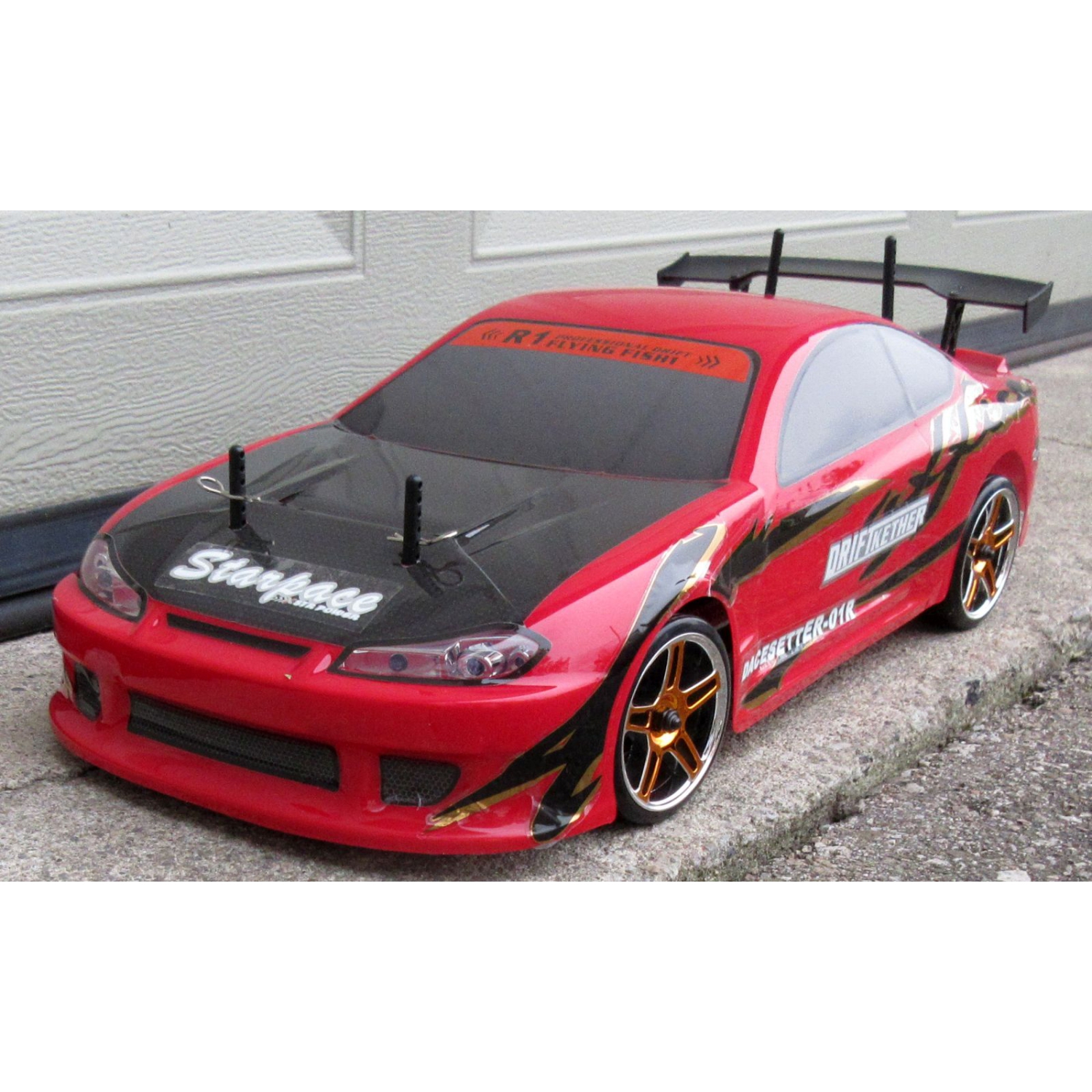Commande radio électrique Drift car RC avec 8 lumières I 1/10 échelle 12363 de 2,4 GHz 4RM et R45 EXPÉDITION GRATUITE