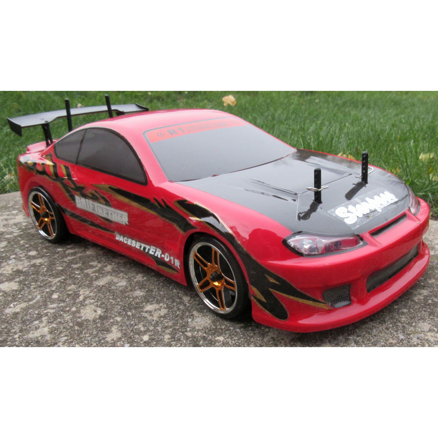 Commande radio électrique Drift car RC avec 8 lumières I 1/10 échelle 12363 de 2,4 GHz 4RM et R45 EXPÉDITION GRATUITE