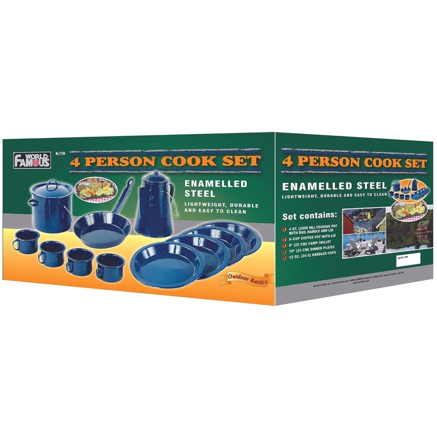 World Famous Blue Enamel Cook Set - 13 piece