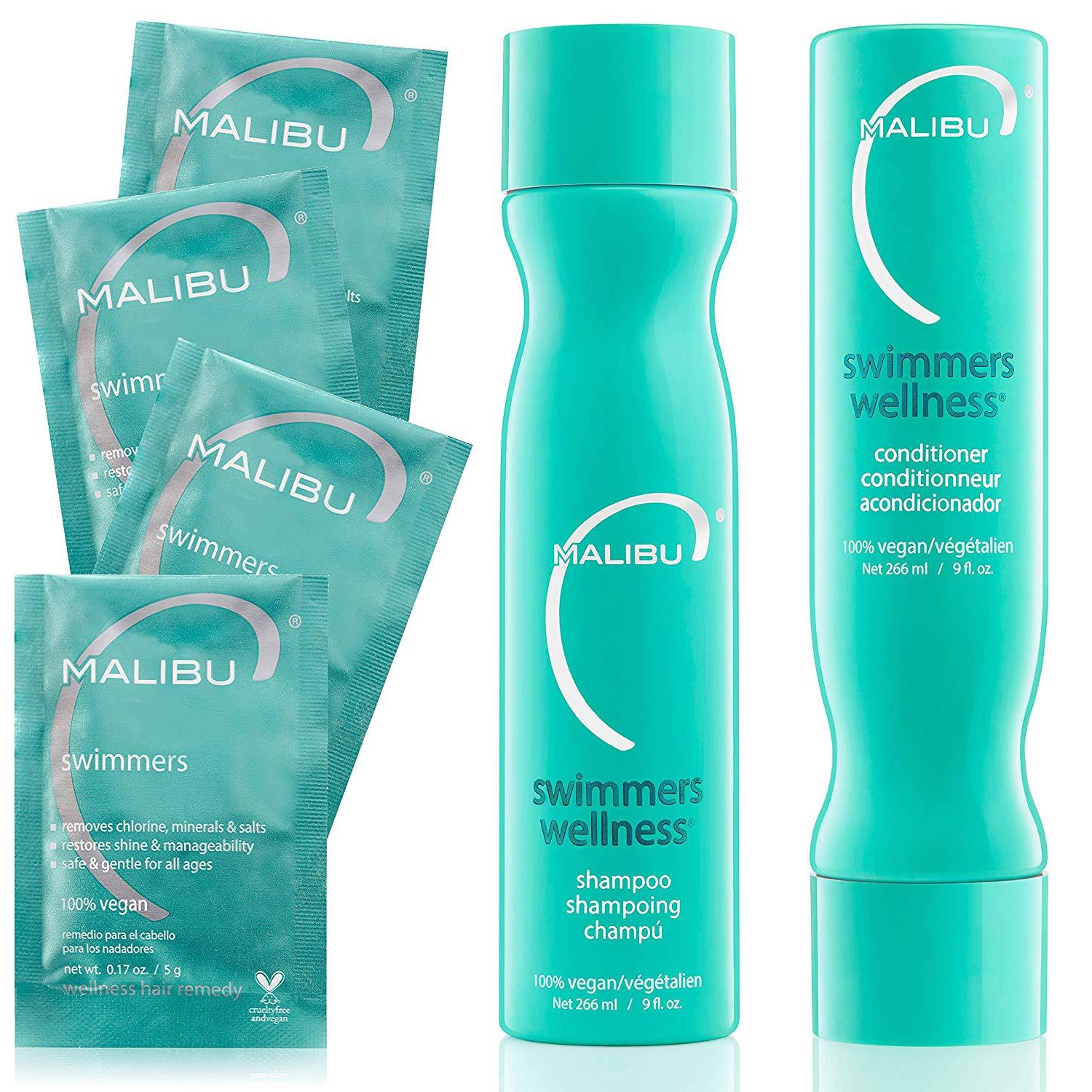Malibu C Swimmers Wellness Shampoo and Conditioner 9 oz Each