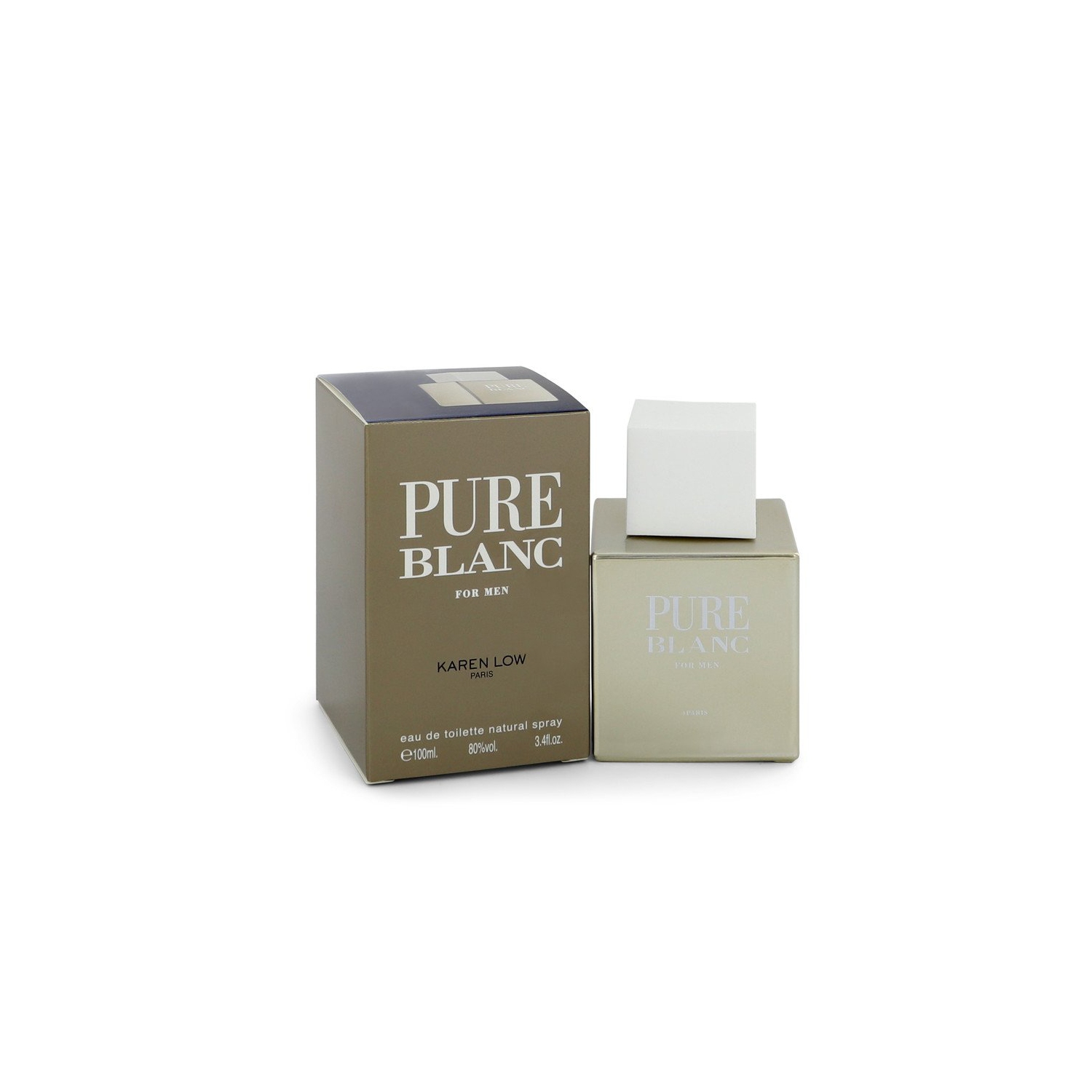 Pure Blanc for Men by Karen Low 3.4 oz Eau de Toilette Spray
