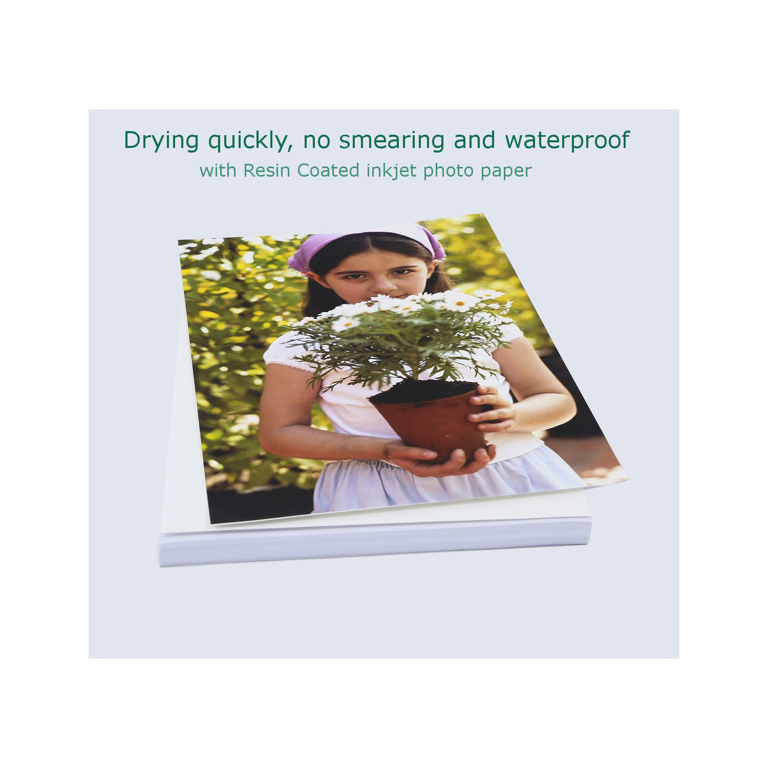 COLORBLACK® 2 Packs of Glossy Resin Coated Inkjet Photo Paper, 4X6 Inches / 102x152 mm, 69lbs / 260gsm, 50 sheets/Pack