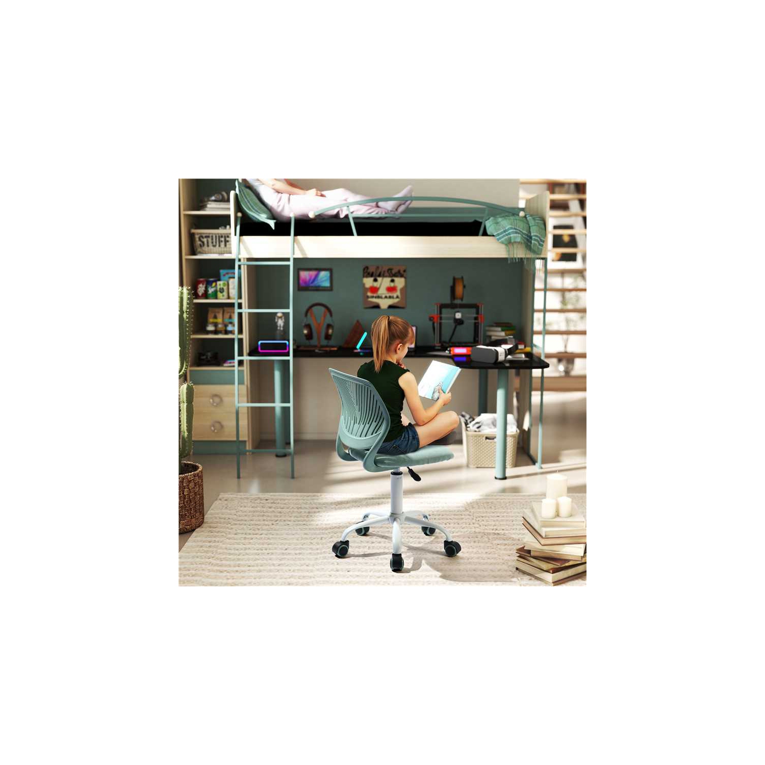Homy Casa Small Gaming Chair for Student Kids