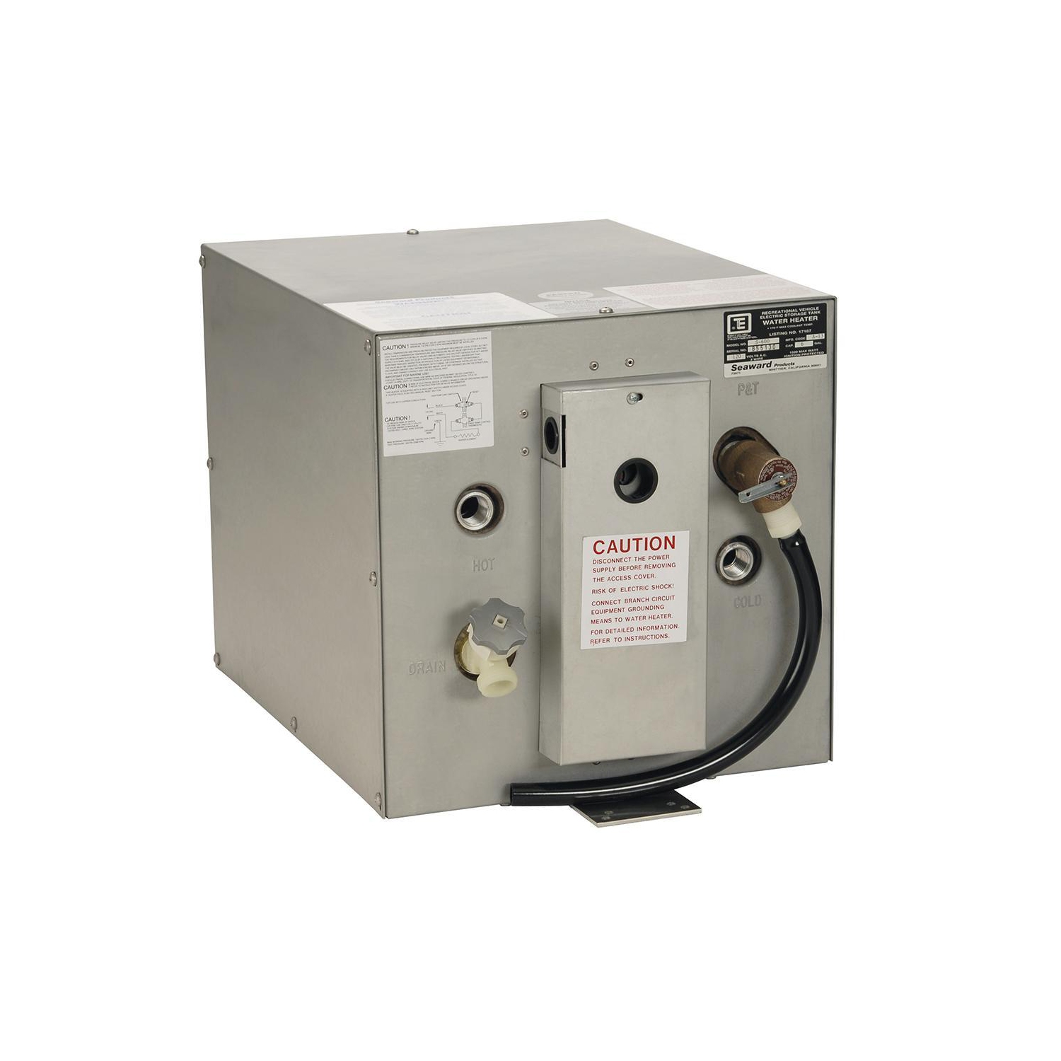 Whale Seaward 6 Gallon Hot Water Heater - Stainless Steel - 120V - 1500W