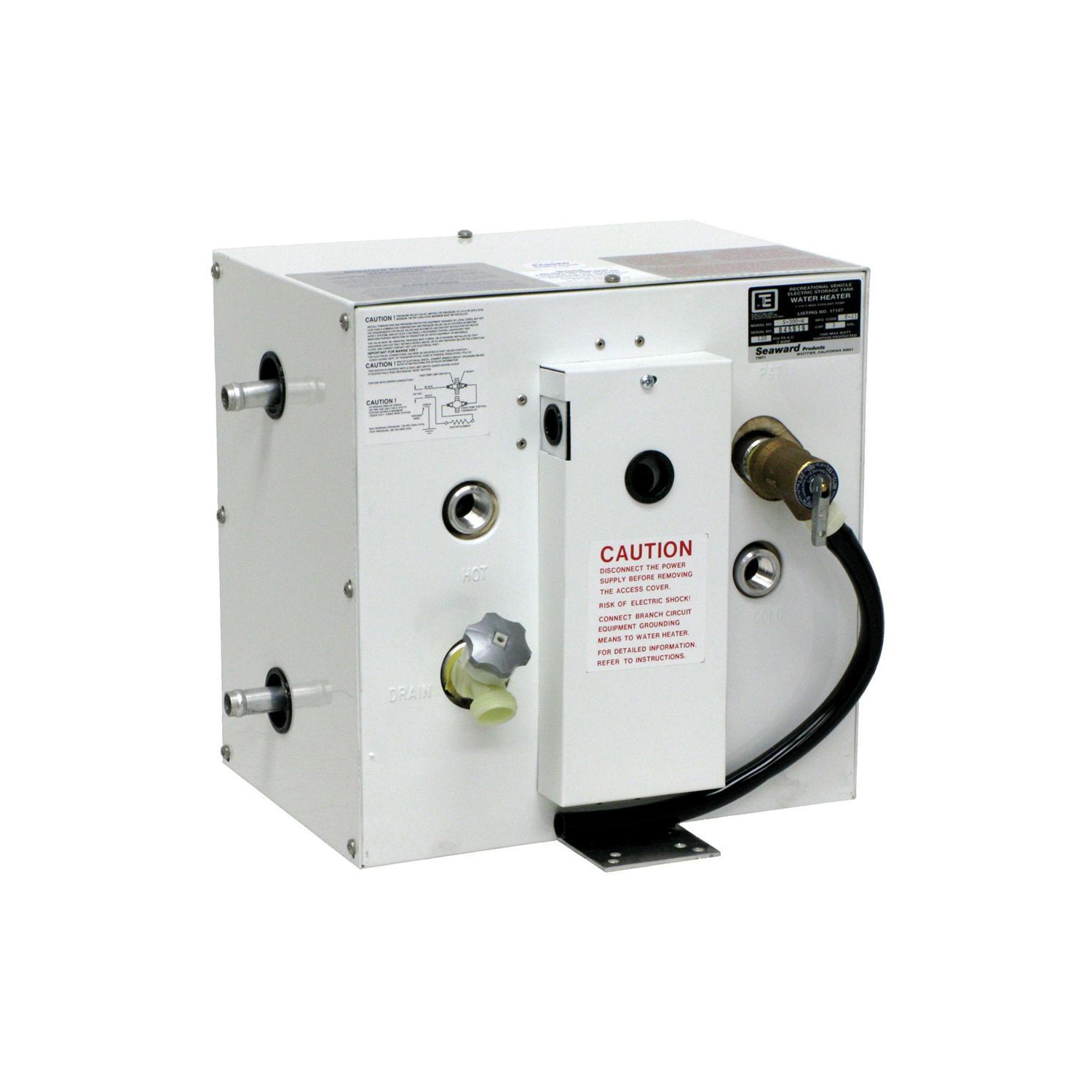 Whale Seaward 3 Gallon Hot Water Heater w-Side Heat Exchanger - White Epoxy - 120V - 1500W