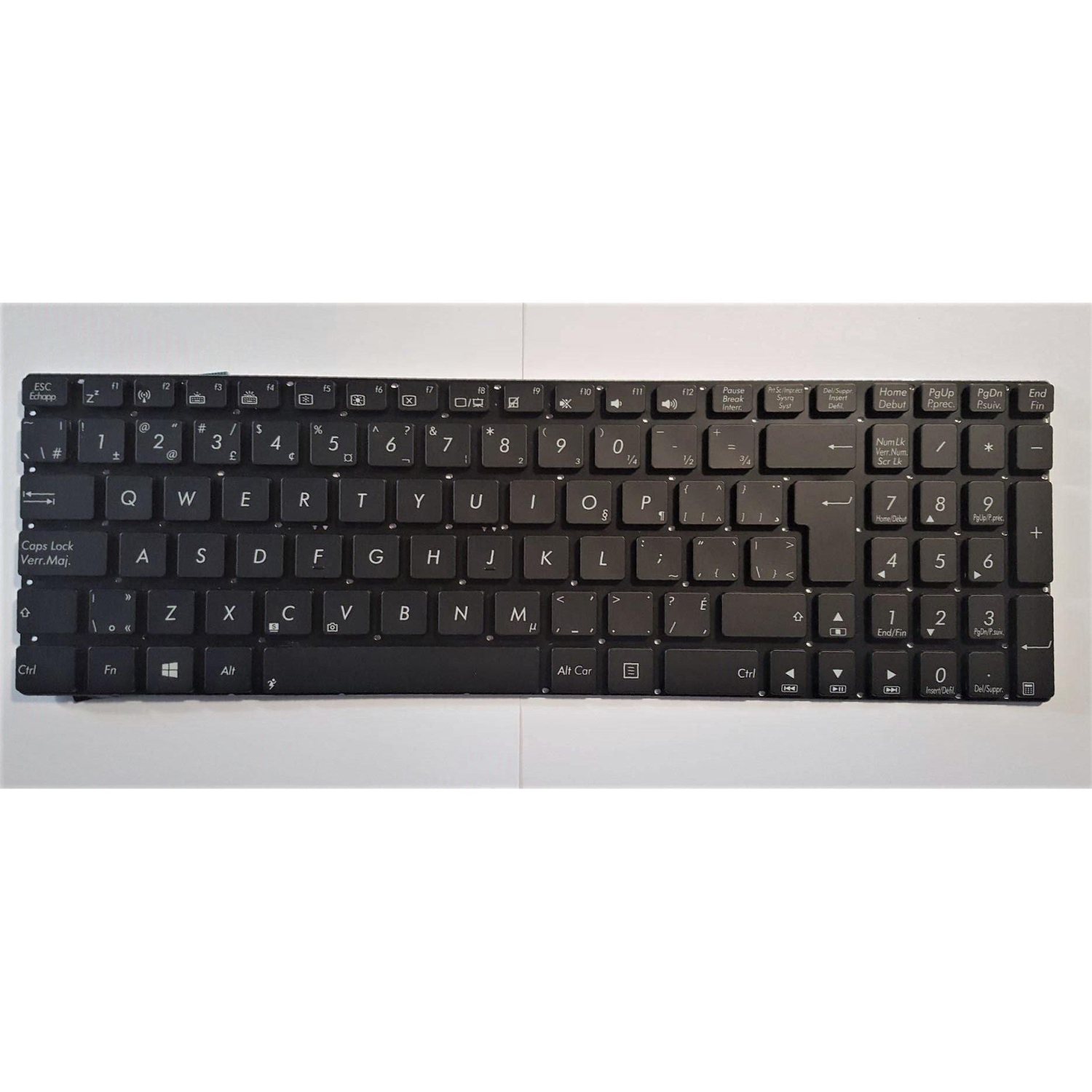 Clavier rétroéclairé français canadien série N56 d'ASUS – Modèle 0KNB0-6621CB00