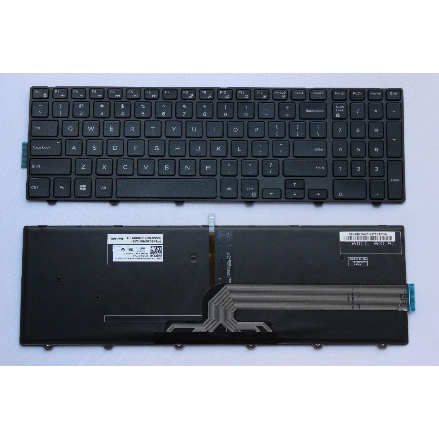 New Dell Inspiron 15 3552 3555 3565 3567 5559 5566 Keyboard Backlit English G7P48 0G7P48