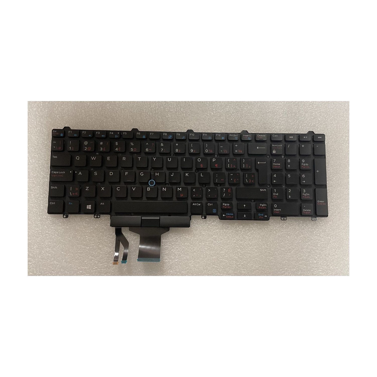 Dell Latitude and Precision Bilingual Keyboard 8NTC3 for E5550, E5570, E5580, 7510, 7710 - Brand New