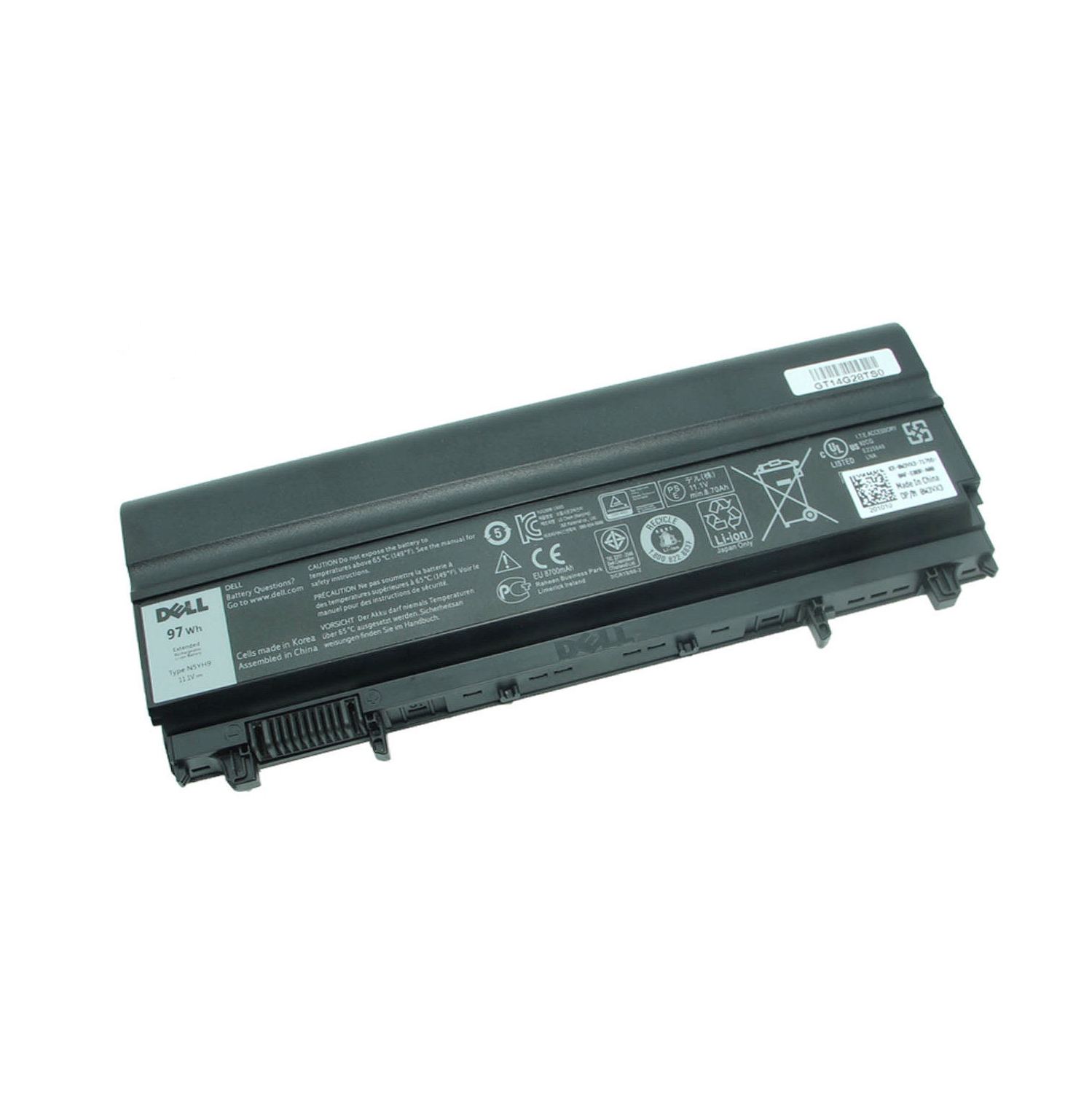 New Genuine Dell Latitude E5440 E5540 Battery 97Wh N5YH9