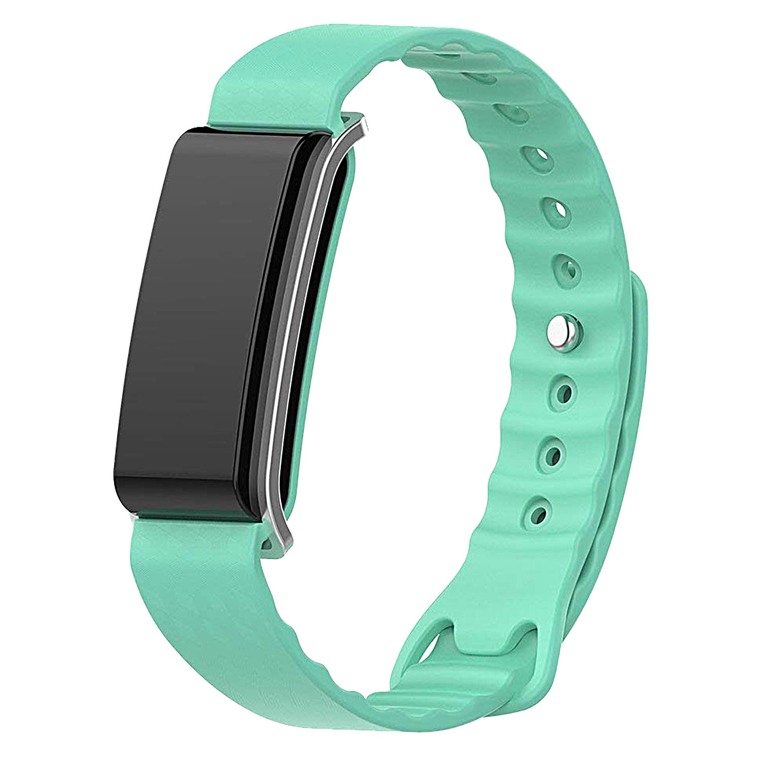 StrapsCo Classic Silicone Rubber Replacement Watch Strap for Huawei Honor/Color Band A2 - Turquoise