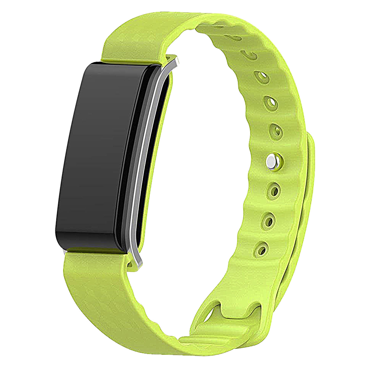 StrapsCo Classic Silicone Rubber Replacement Watch Strap for Huawei Honor/Color Band A2 - Green
