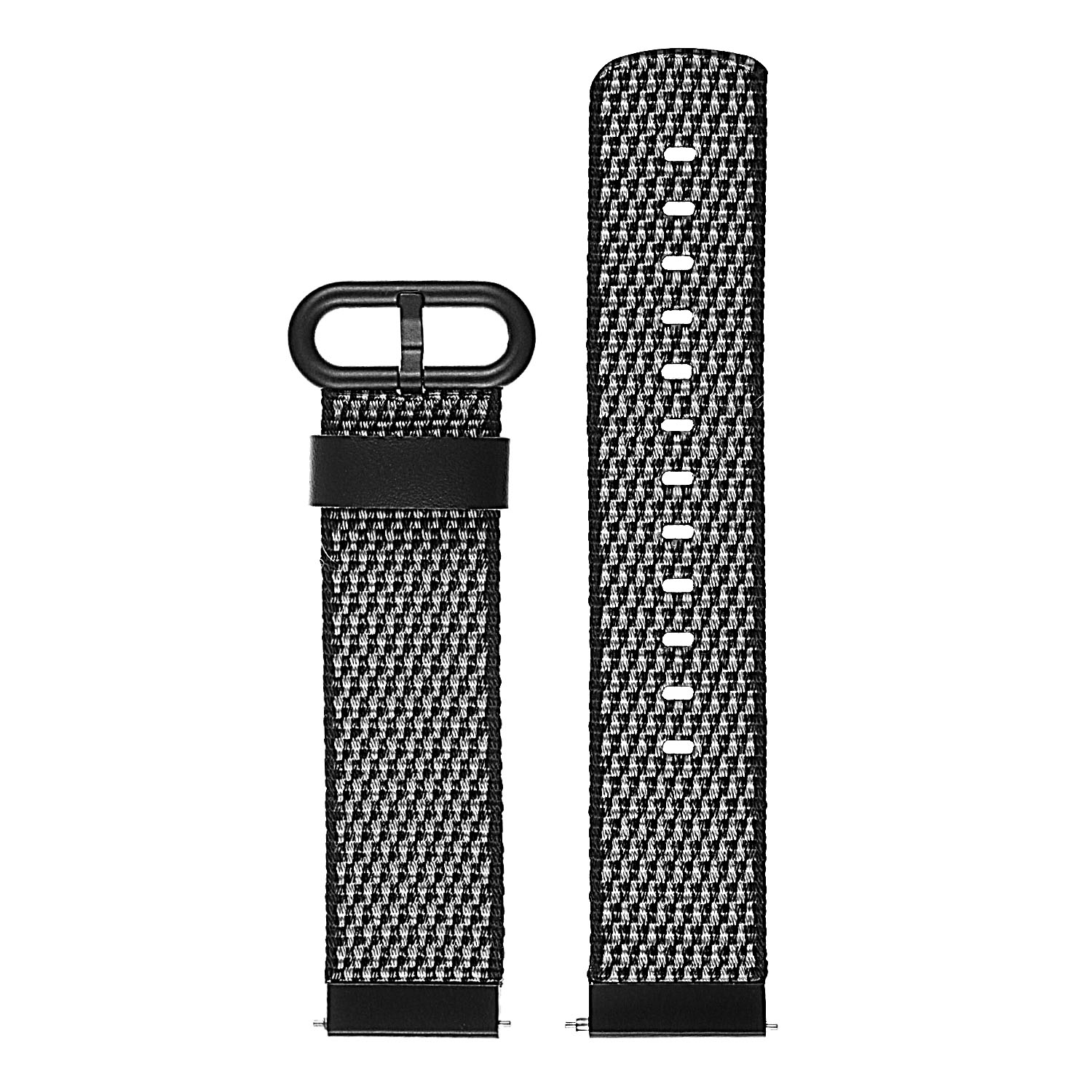 StrapsCo Ballistic Woven Nylon Replacement Watch Band Strap for Samsung Gear S2 Classic - Black