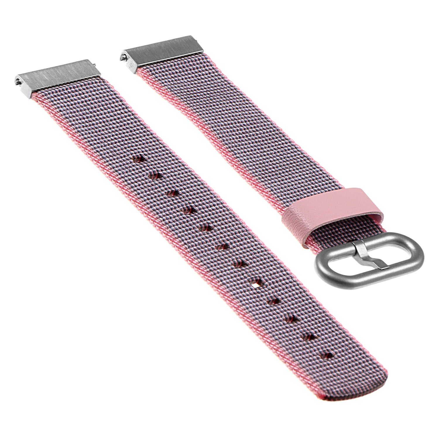 StrapsCo Ballistic Woven Nylon Replacement Watch Band Strap for Samsung Gear S2 Classic - Pink