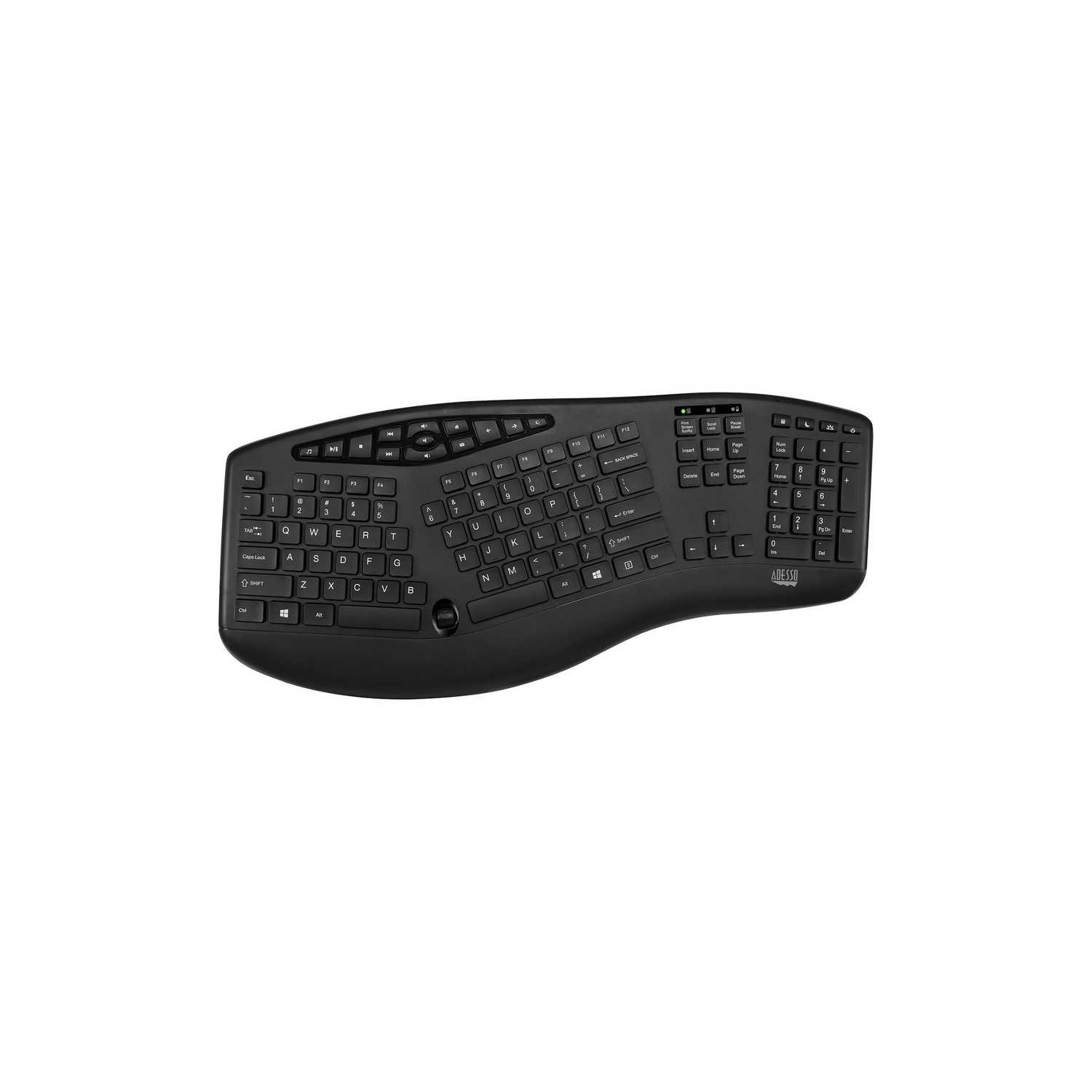 Adesso TruForm Wireless Ergonomic Keyboard And Optical Mouse