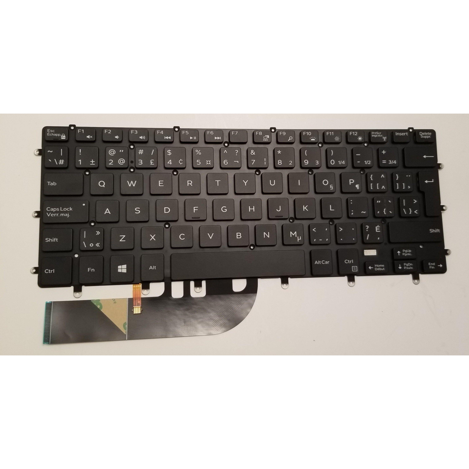Dell XPS 15-9550 Canadian Bilingual Backlit Keyboard 0F6N3V F6N3V DLM14L26CUJ442