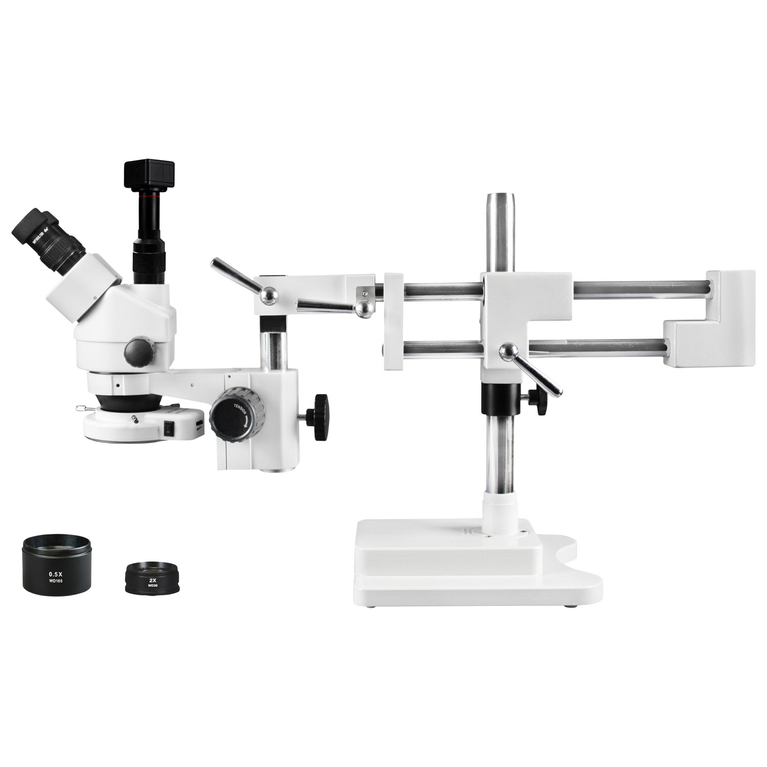 Walter Products 3.5x - 90x Trinocular Stereo Microscope with Built-in Camera