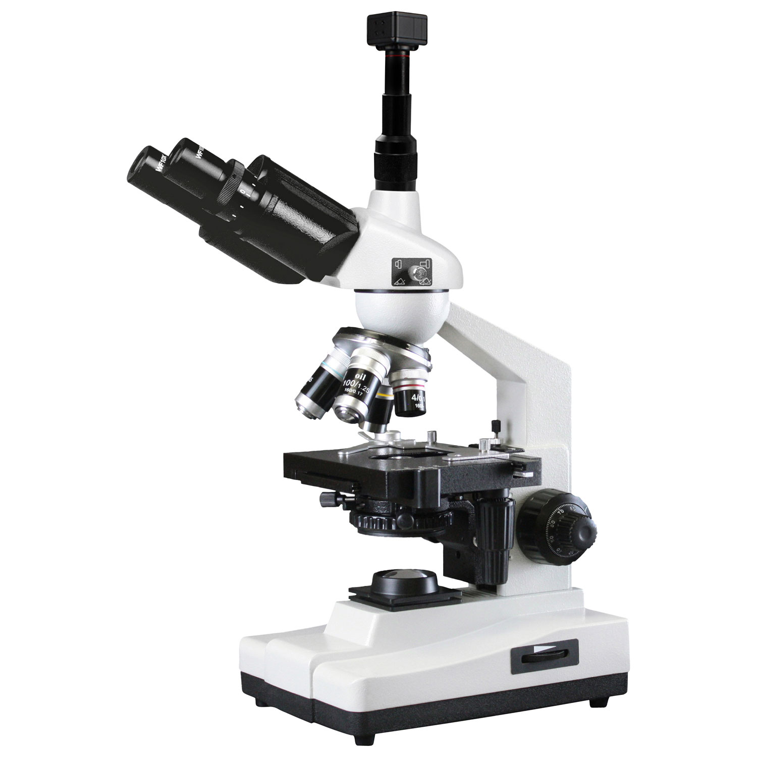 Walter Products 40x - 1000x Trinocular Compound Microscope with Built-in Camera