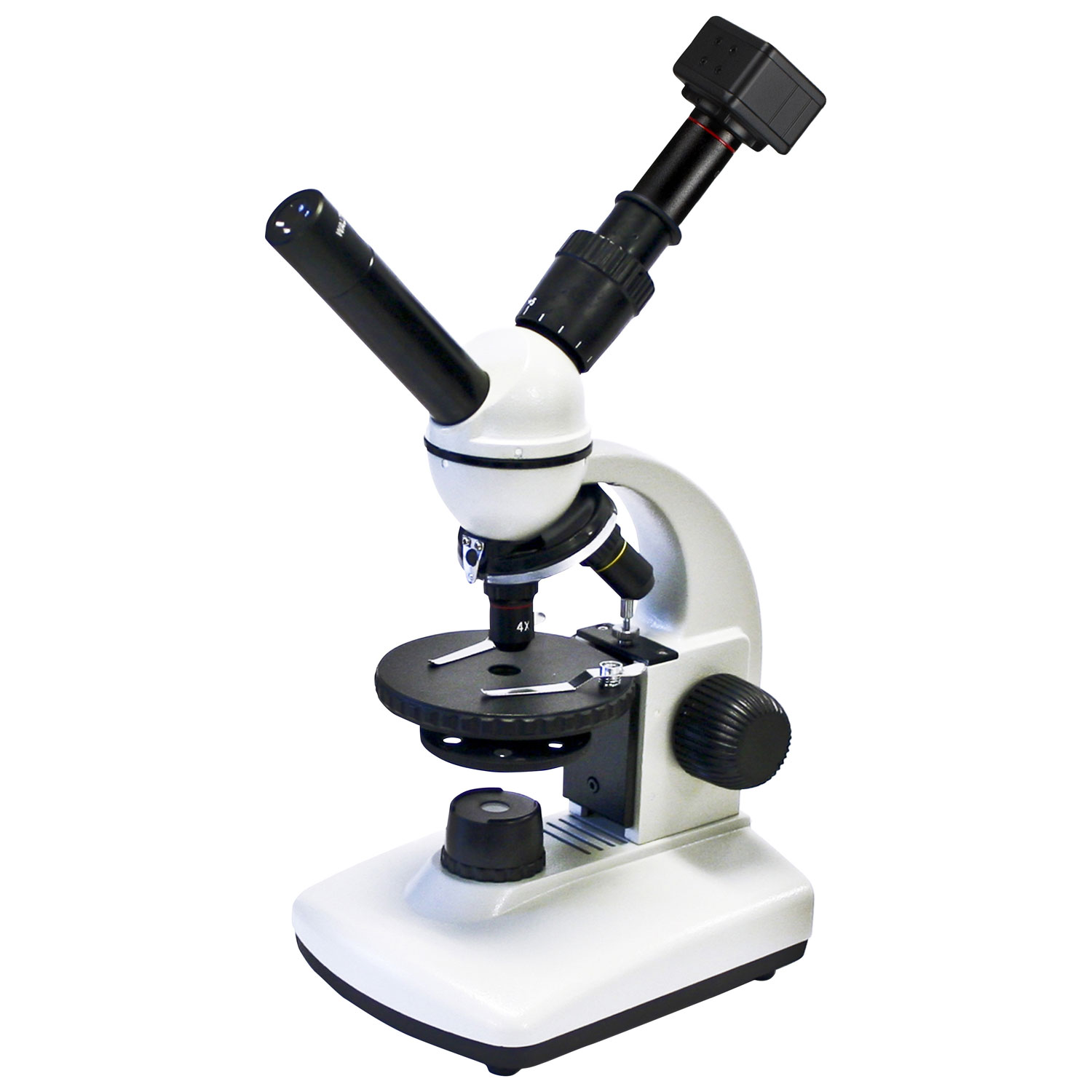 Walter Products 40x - 400x Dual View Compound Microscope with Built-in Camera