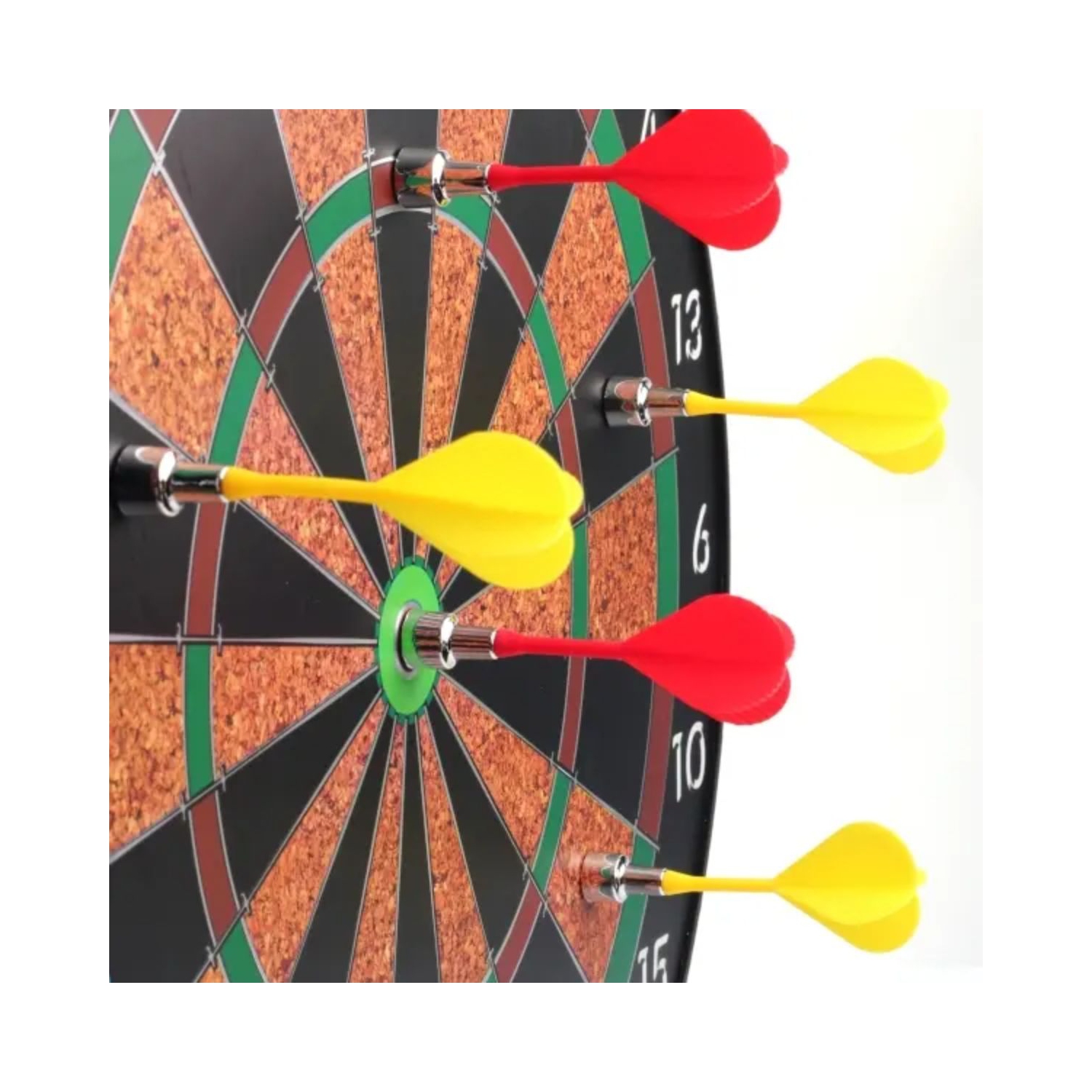Tradeopia Dart Game Set: Includes Safe Magnetic Dartboard with 6 Super Strong Darts - Fun for All Ages