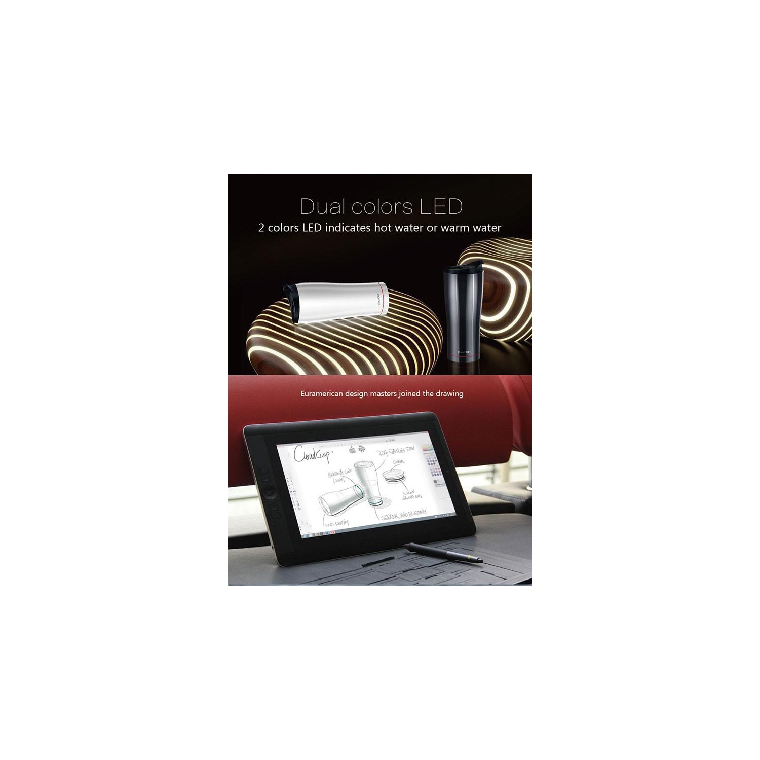 Vson Cloud Cup - Hydration Monitor Smart Vacuum Travel Mug