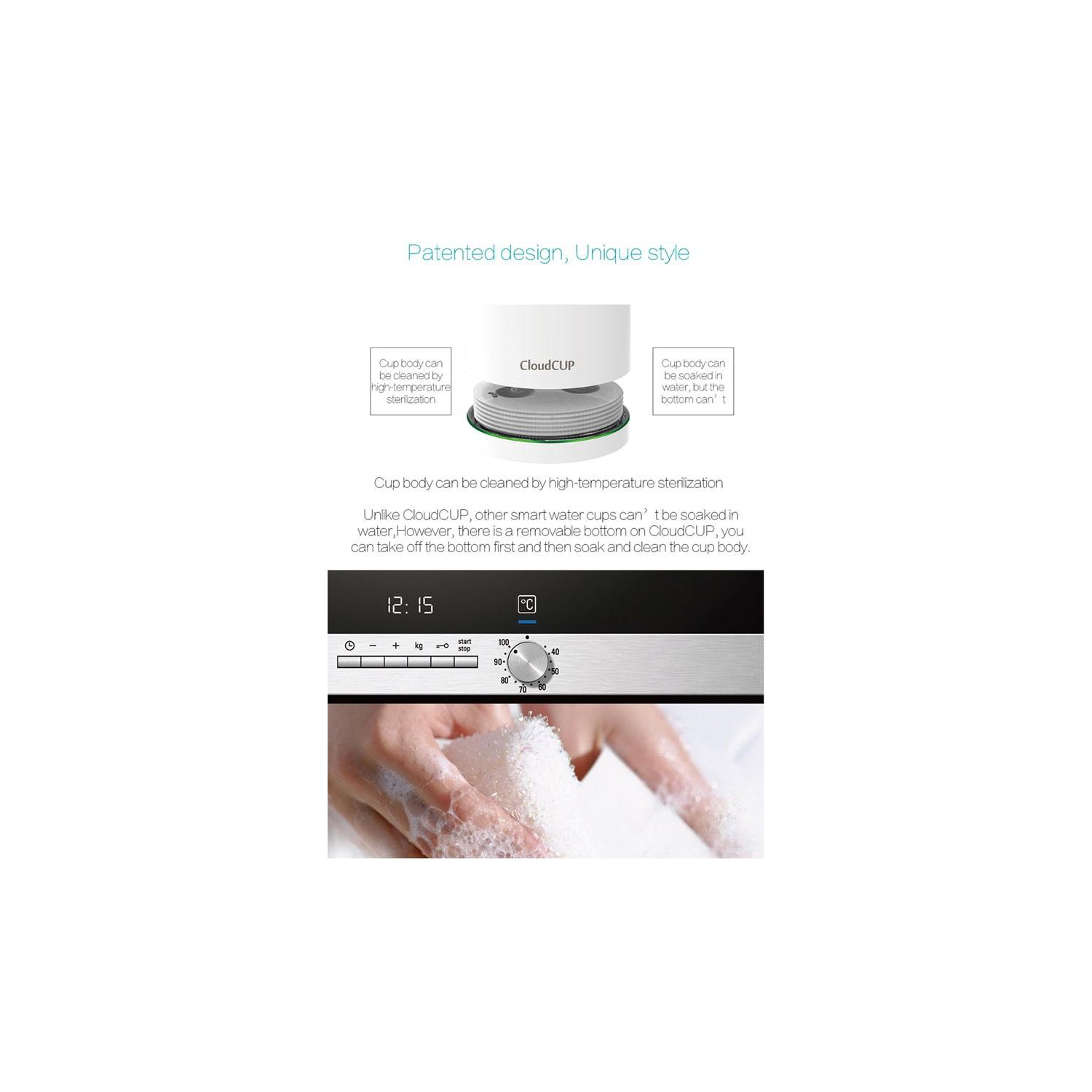 Vson Cloud Cup - Hydration Monitor Smart Vacuum Travel Mug