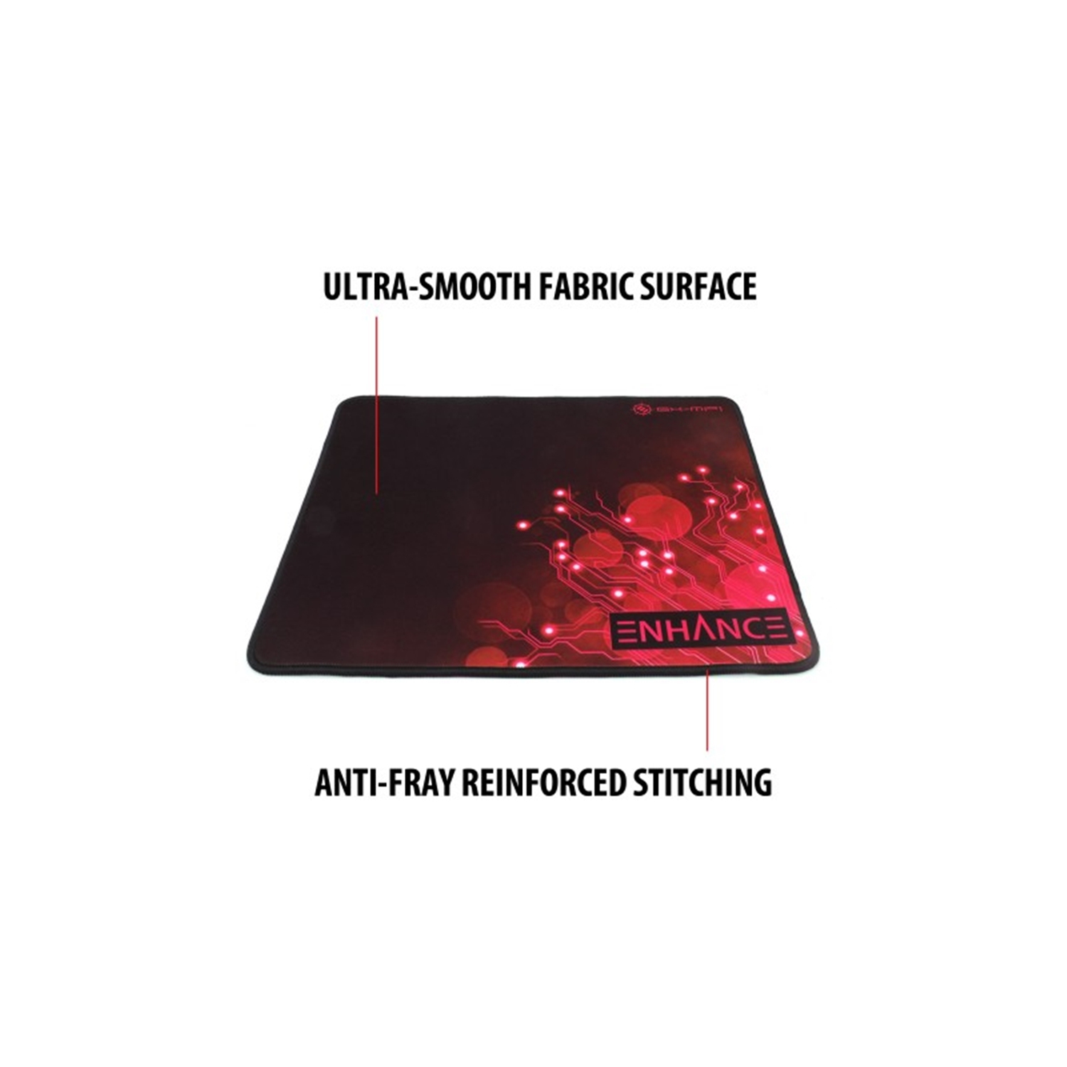 ENHANCE Voltaic Gaming Mouse Pad XL Red