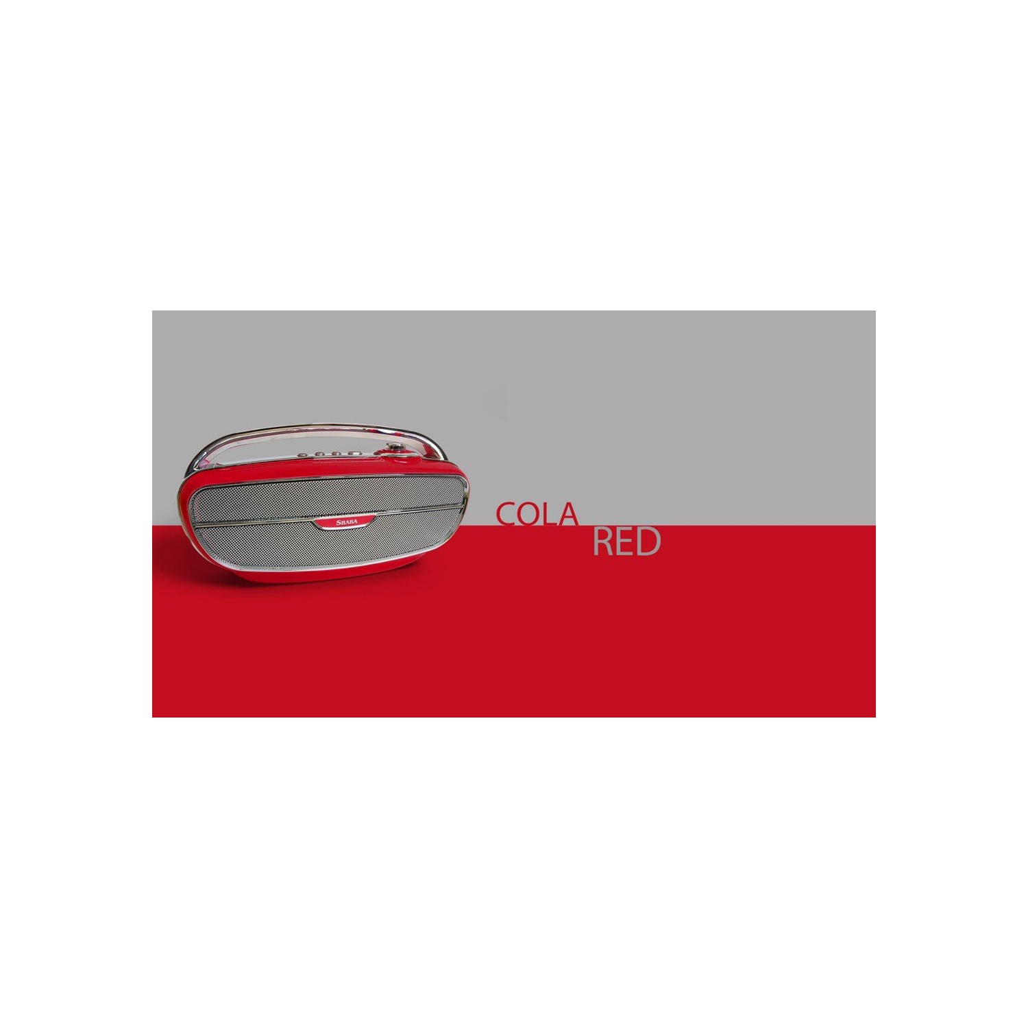 SHABA Retro Style Wireless Stereo Speaker - Red