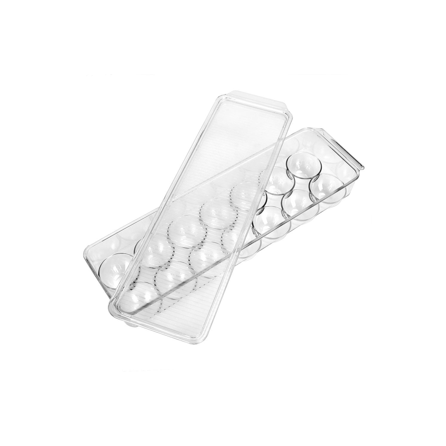 6-Piece Refrigerator Food Storage Container Bins Acrylic Fridge Bins and Freezer Organizer