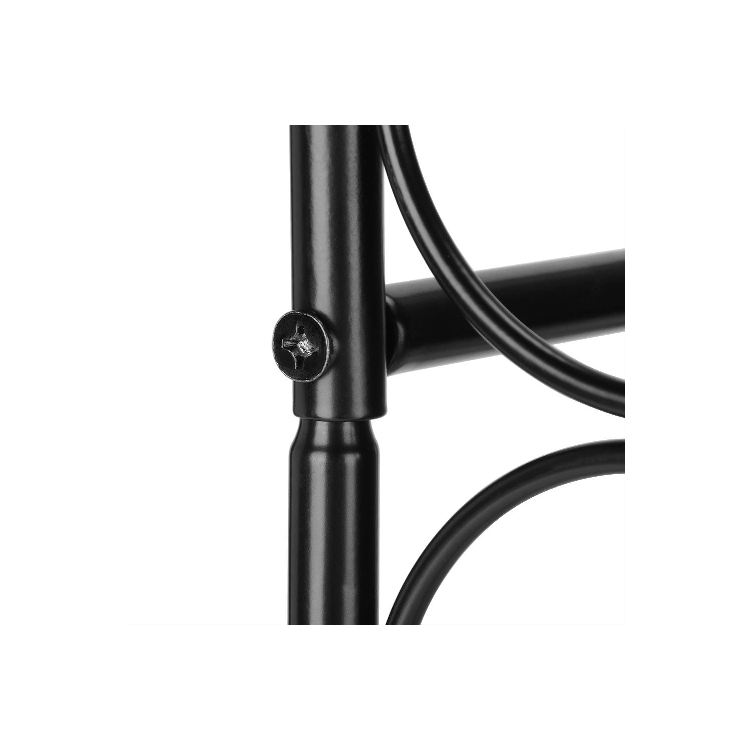 Porte-bouteilles en métal pour 23 bouteilles, porte-bouteilles arqué autoportant avec 4 pieds réglables pour le salon à usage personnel, noir