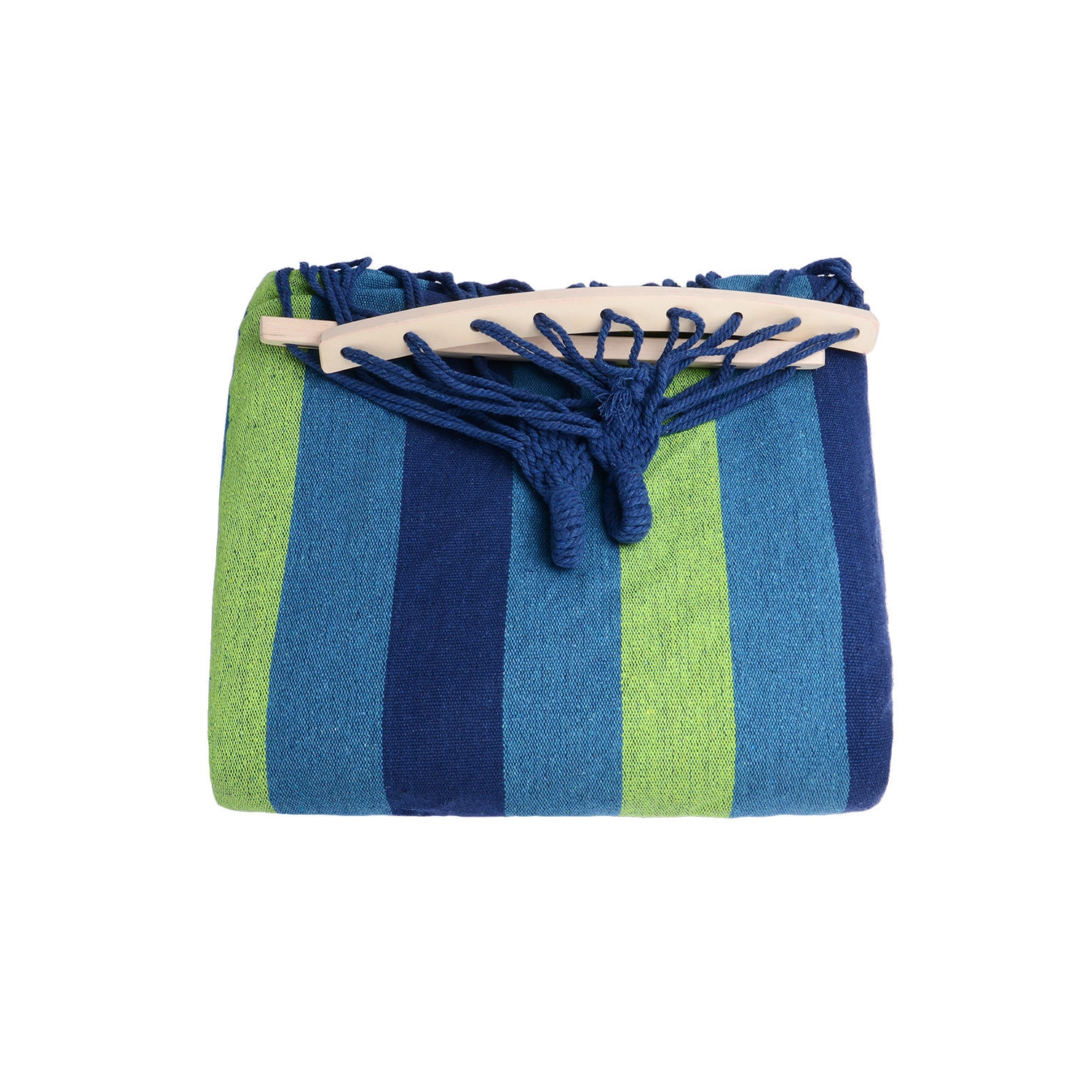 Double Camping Hammock Cotton Canvas Beach Swing Bed with Spreader Bar for Backyard Porch Balcony Outdoor up to 450lbs Capacity