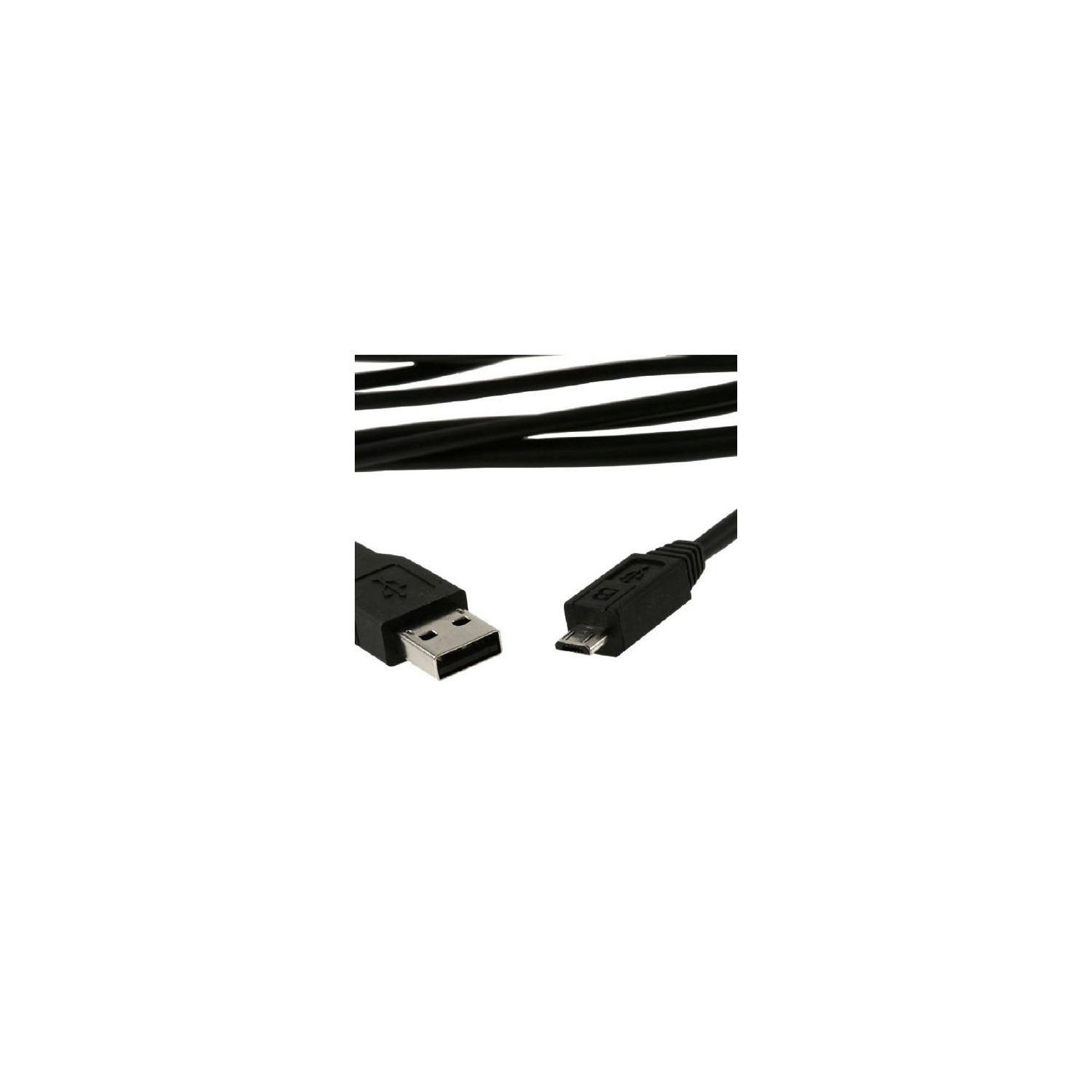 6 ft. USB 2.0 - Type A to Micro USB Type B Cable - Micro 5-pin - Black