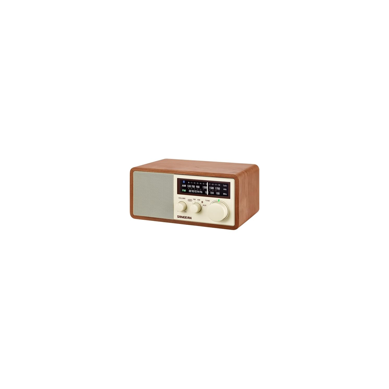 SANGEAN RA50562 Fm Bluetooth Wooden Cabinet Radio, Multicolor