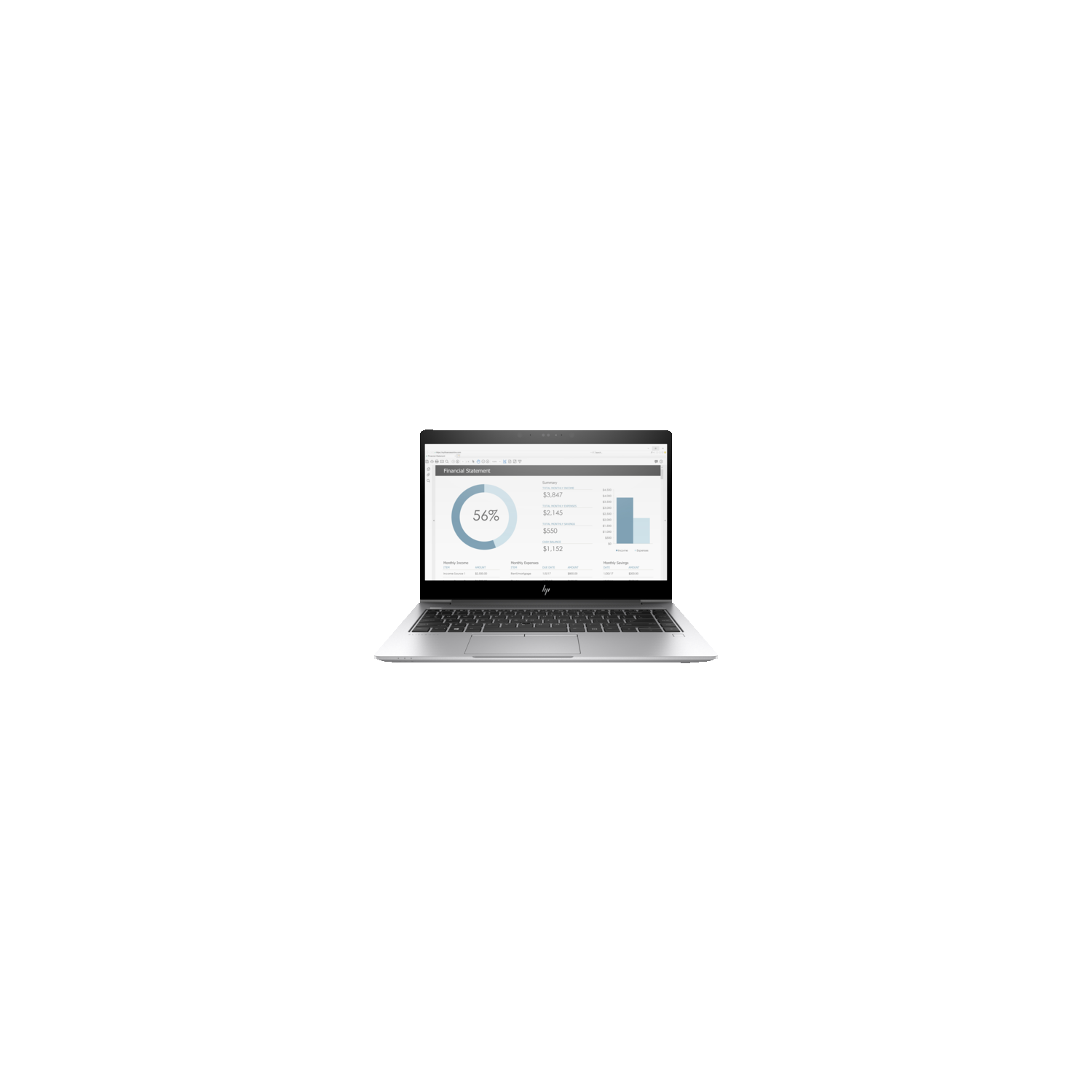 HP EliteBook 840 G5 14" Laptop - Silver (Intel Core i7-7500U / 512GB SSD / 16GB RAM / Win 10) - (5JR28UT#ABL)
