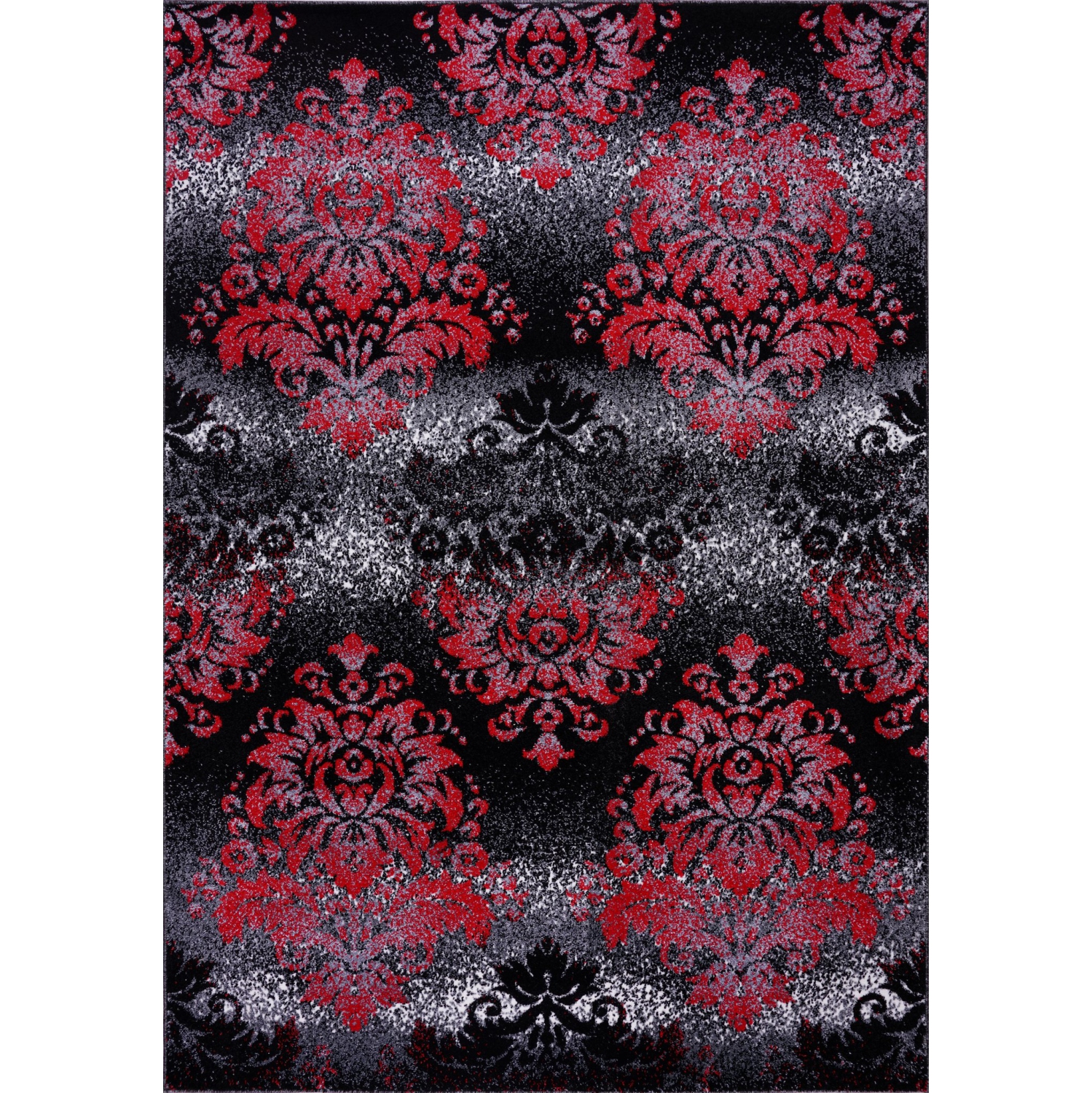 Red And Black Damask Pattern