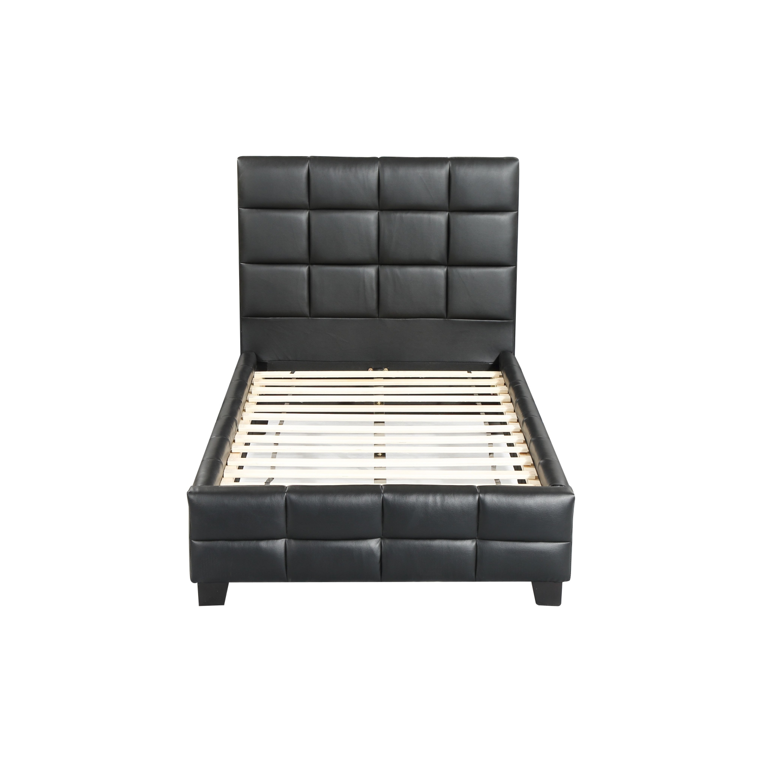 Husky® Amelia Upholstered Platform Bed – Twin - Black