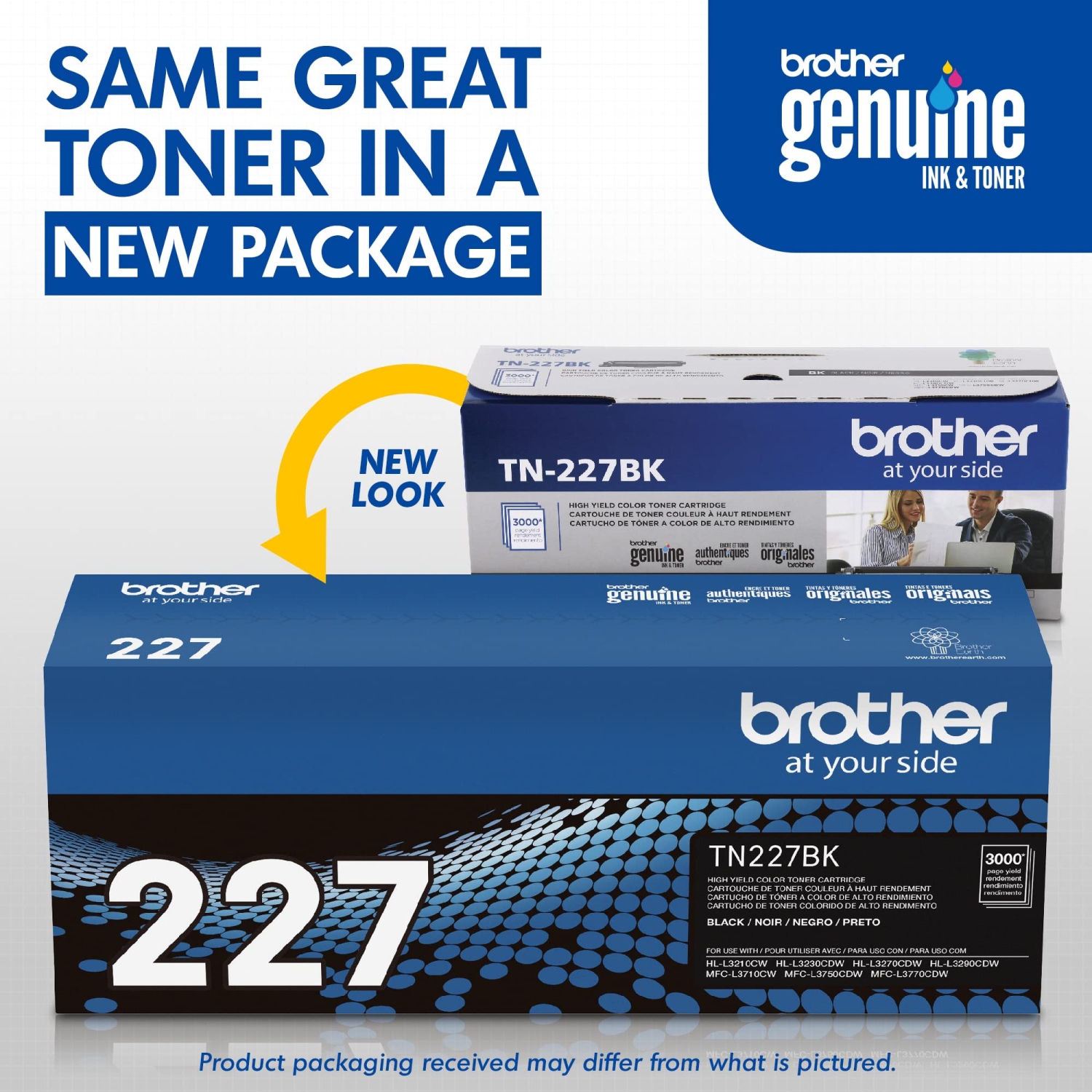 Brother TN227BK Cartouche de toner noir haut rendement