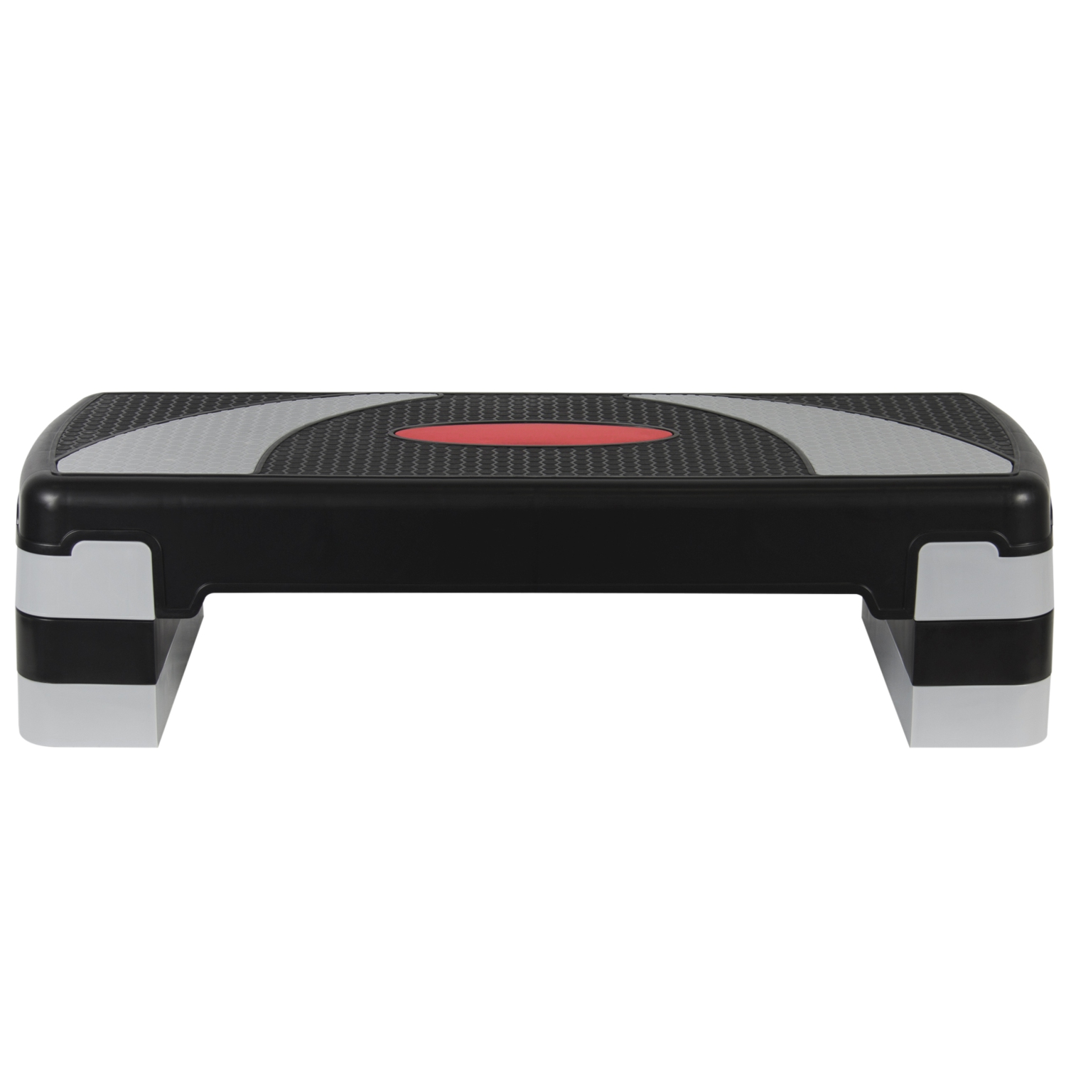 Stanz 30.5" x 11" adjustable Aerobic Stepper Step Exercise Trainer Workout Fitness Yoga Risers 3 Levels (10/15/20cm - 4''/6''/8'') 3 Position - 4" -