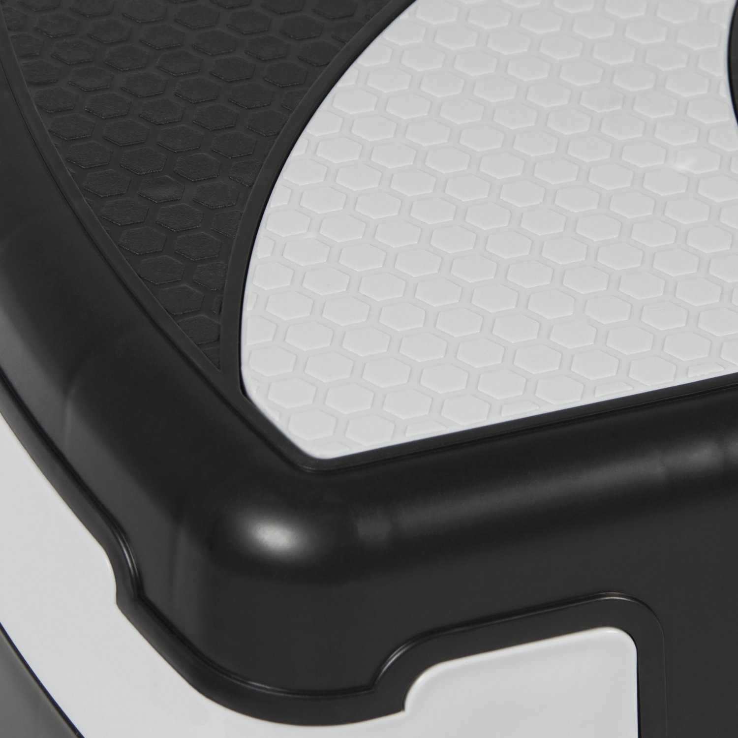 Stanz 30.5" x 11" adjustable Aerobic Stepper Step Exercise Trainer Workout Fitness Yoga Risers 3 Levels (10/15/20cm - 4''/6''/8'') 3 Position - 4" -