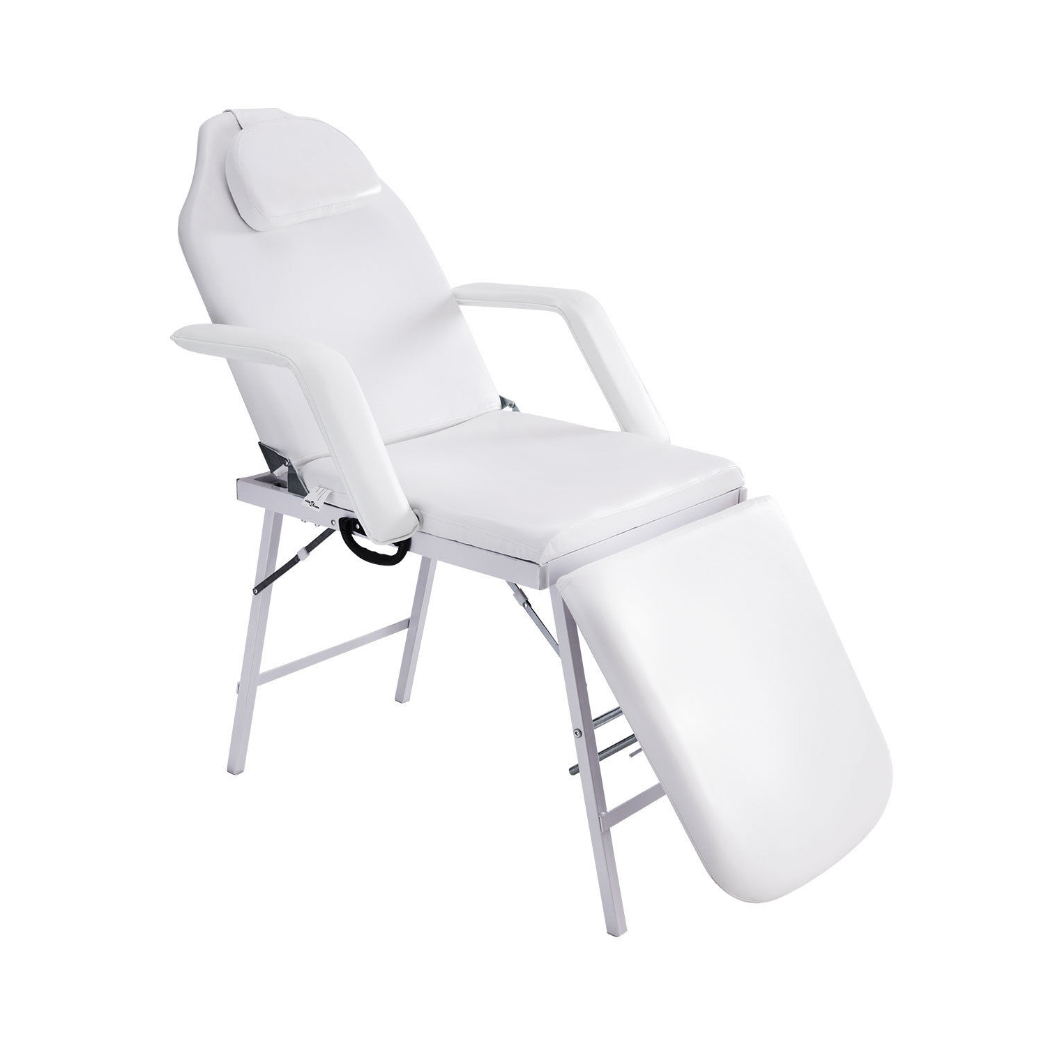 Fauteuil Table de Massage, Capacité de Charge 225KG, Inclinable Pliable Transportable avec Sac, Ergonomique Confortable avec Oreiller et Accoudoir