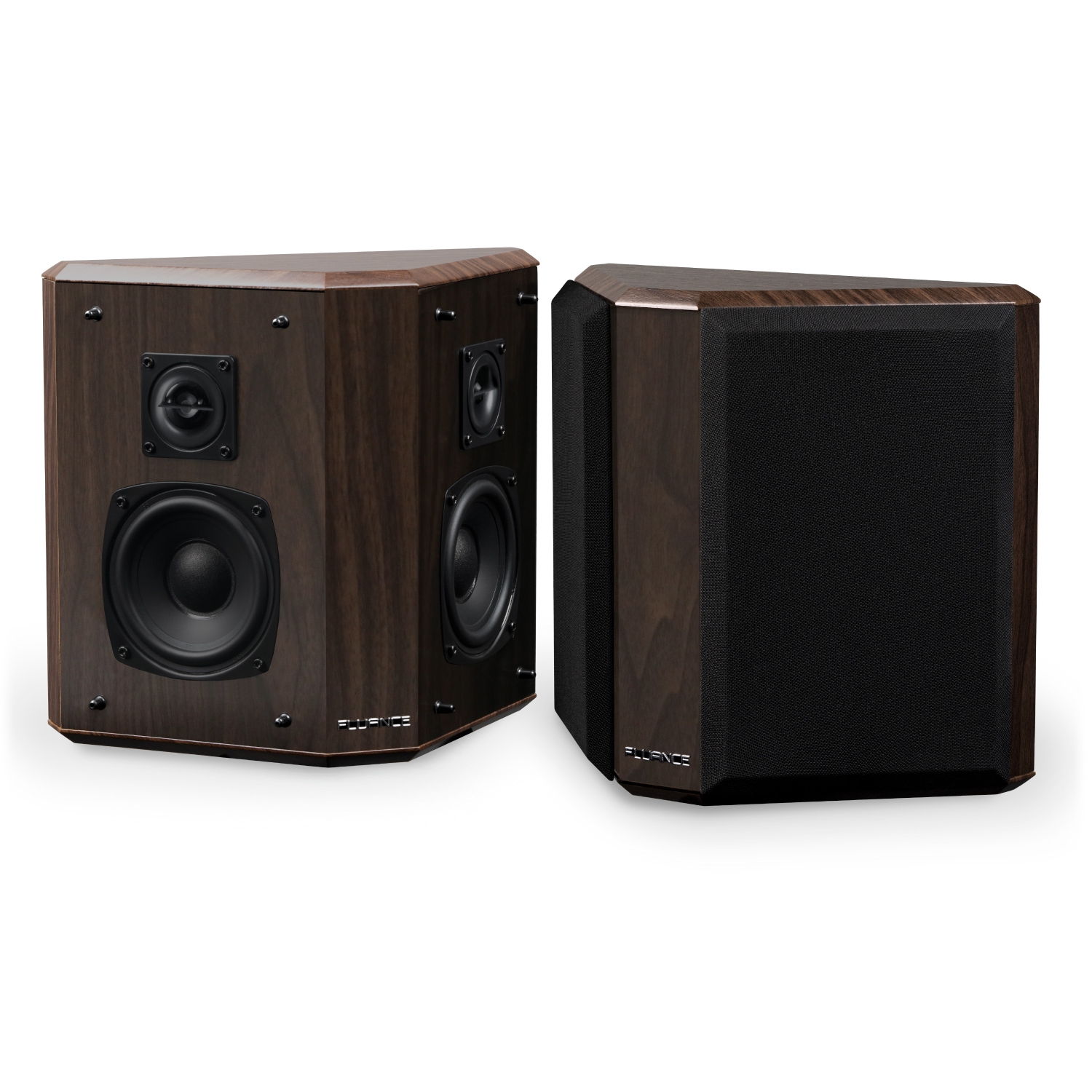 Fluance Elite High Definition 2-Way Bipolar Surround Speakers for Wide Dispersion Surround Sound
