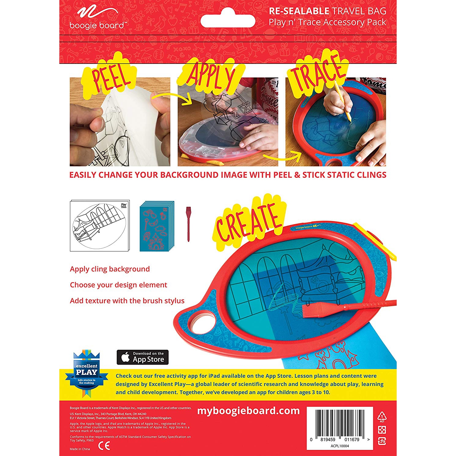 Boogie Board ACPL10004 Play N' Trace Accessory Activity Pack, Princess Dress