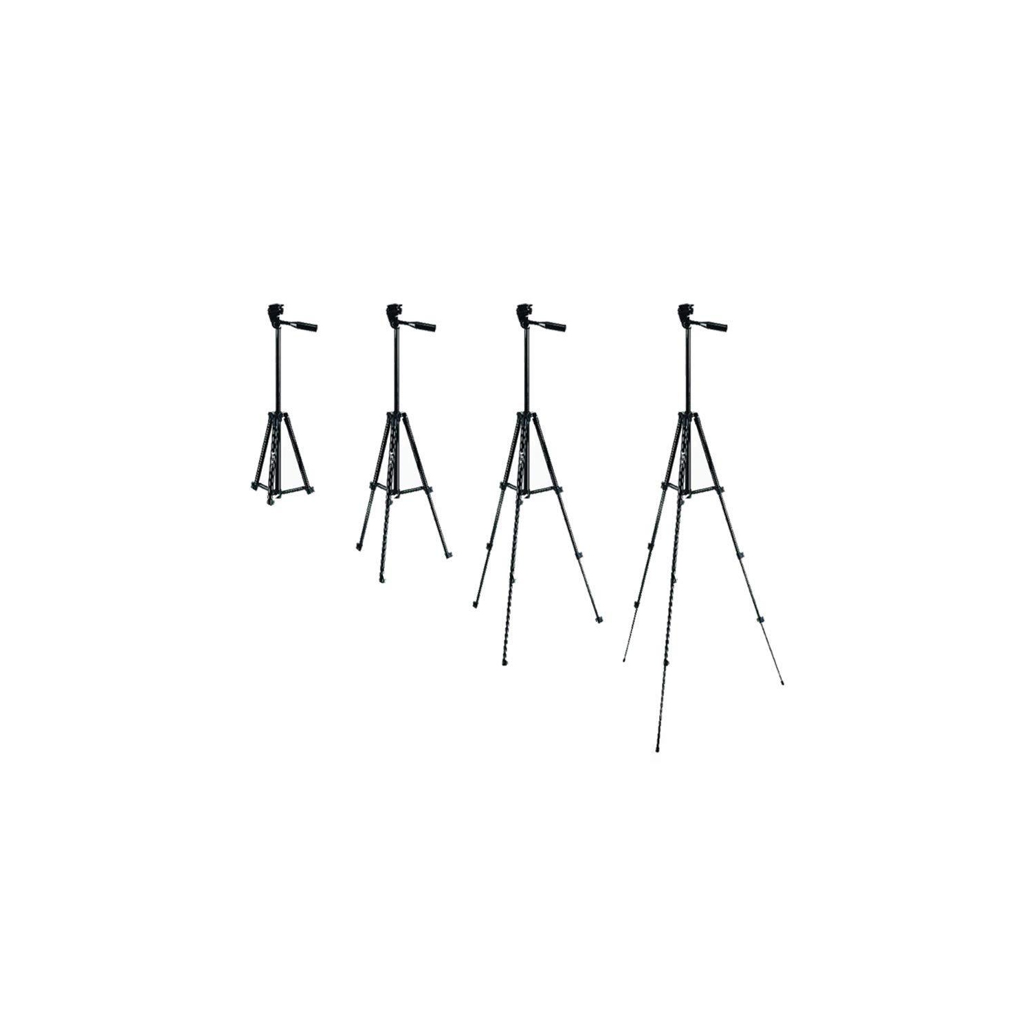 Glo3D 50'' All Aluminum Black Tripod with Phone Holder