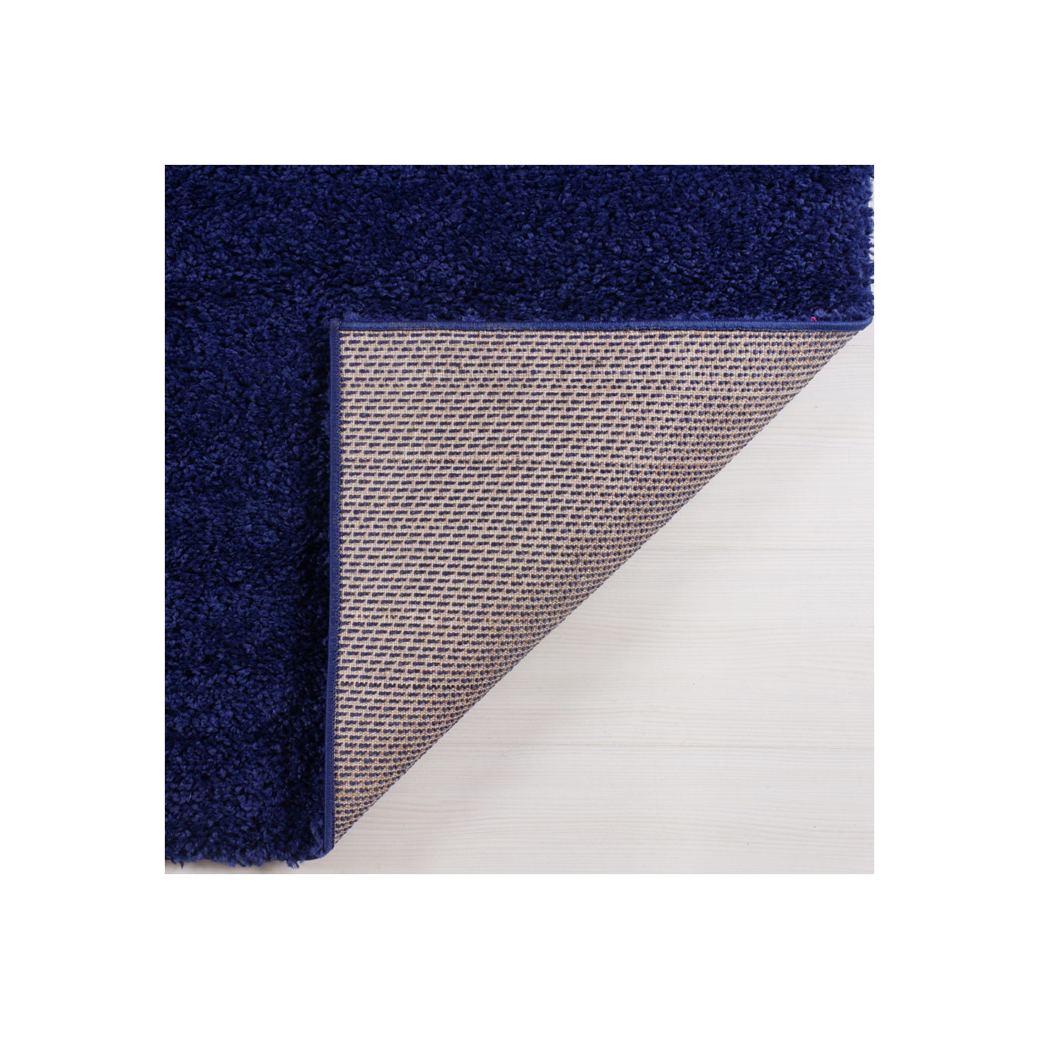 Meknes Shag Navy Blue Area Rug 2'7" x 4'11"