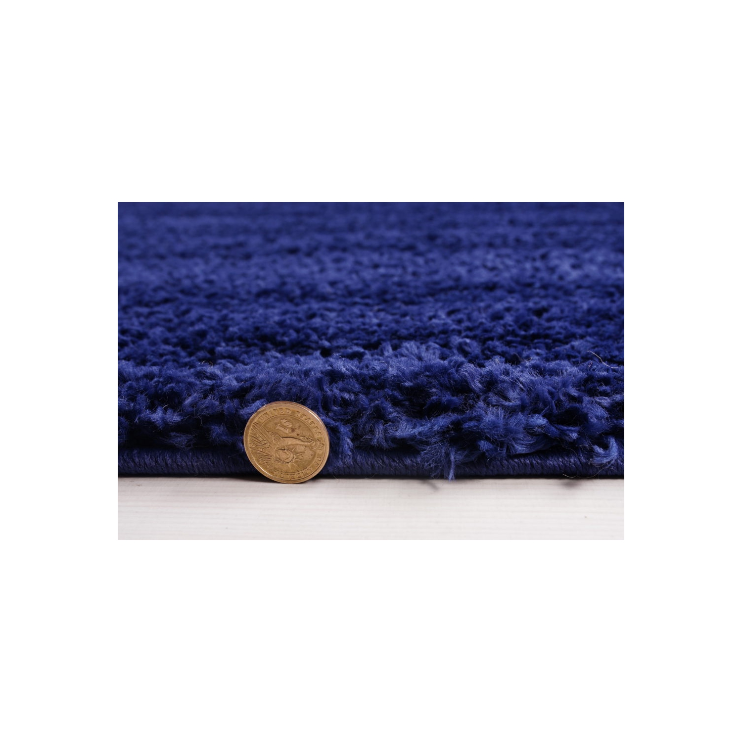 Meknes Shag Navy Blue Area Rug 2'7" x 4'11"