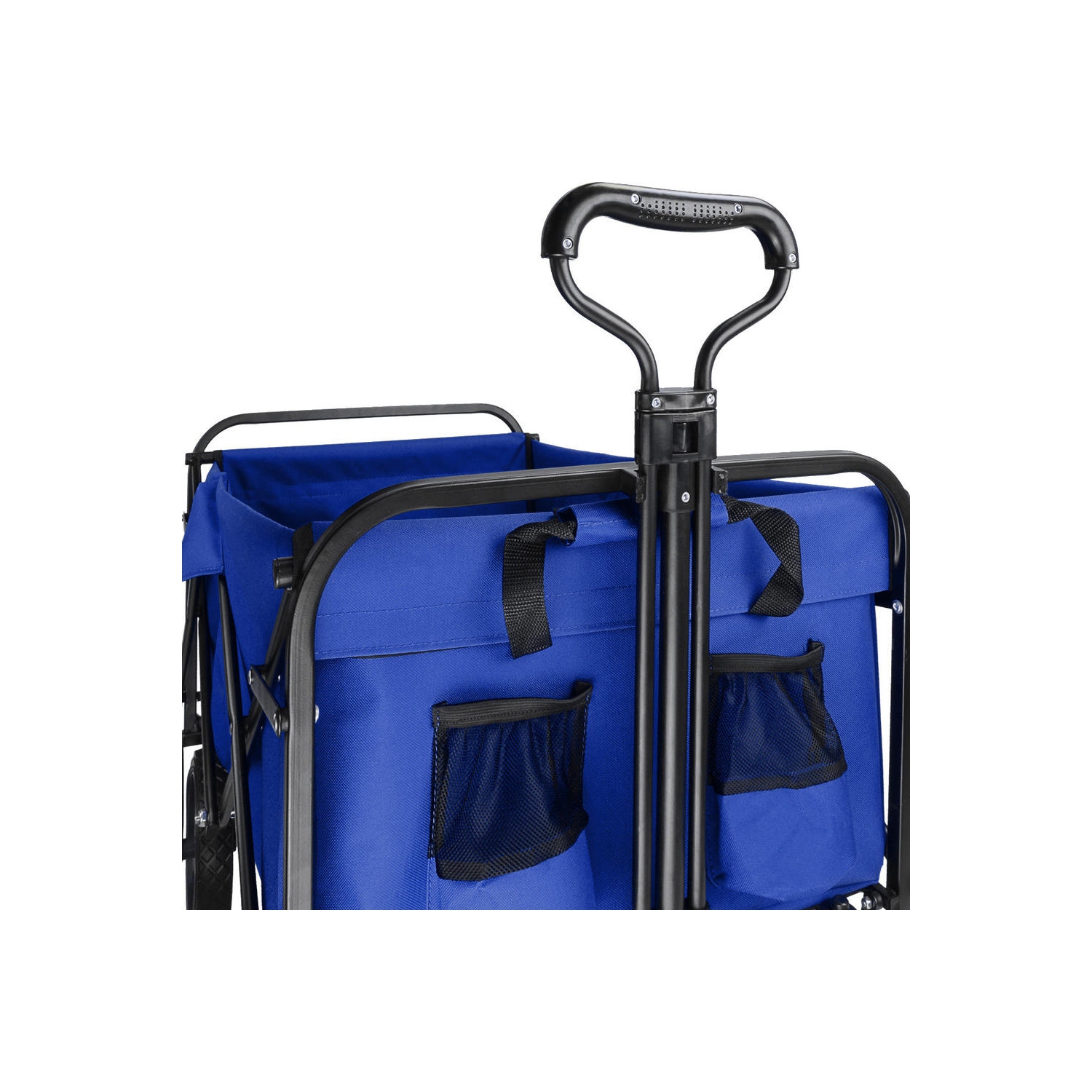 Chariots pliants d'extérieur, chariots utilitaires de camping pliables Chariot d'épicerie Beach Garden, bleu