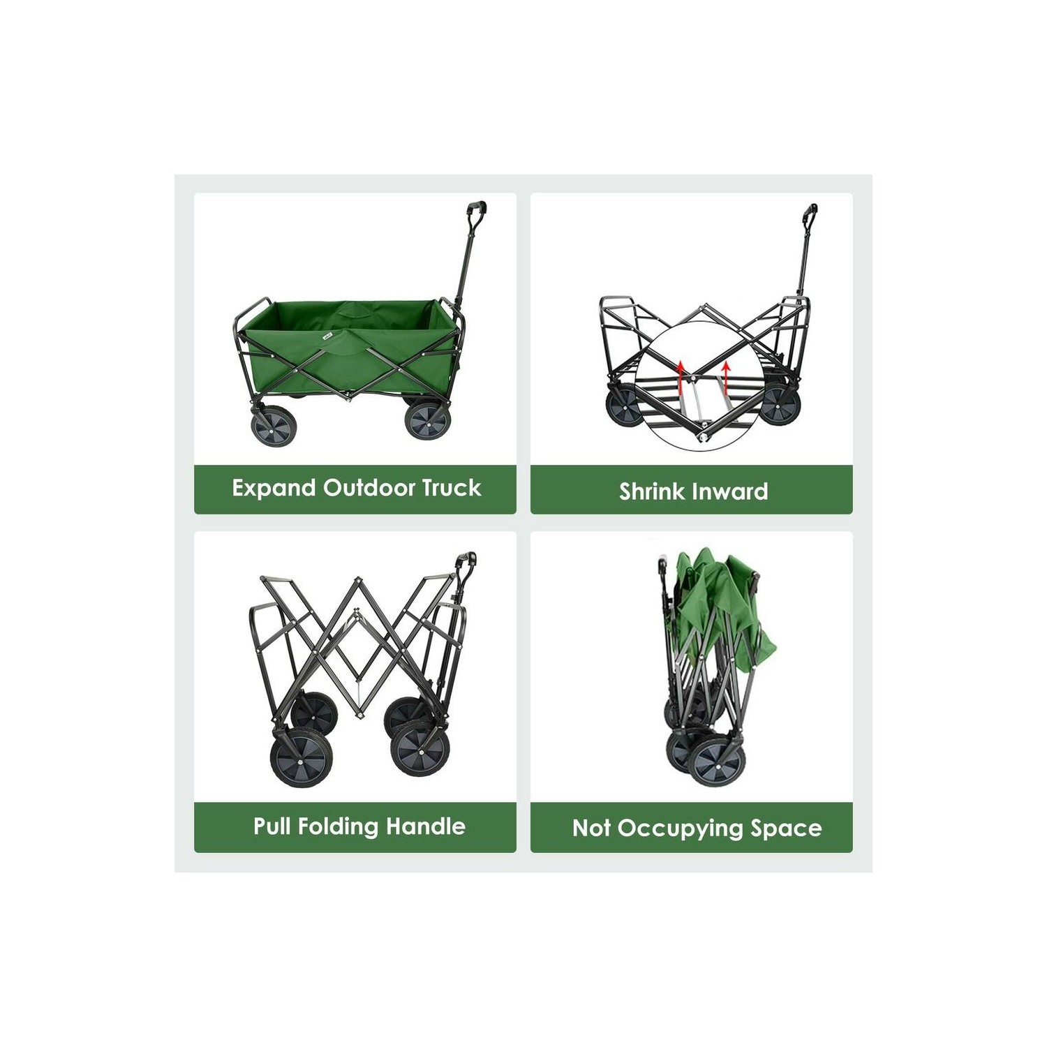 Cheapest Portable Cart Outdoor Camping Garden Beach Fishing Folding Camping  Cart - China Folding Wagon, Utility Wagon