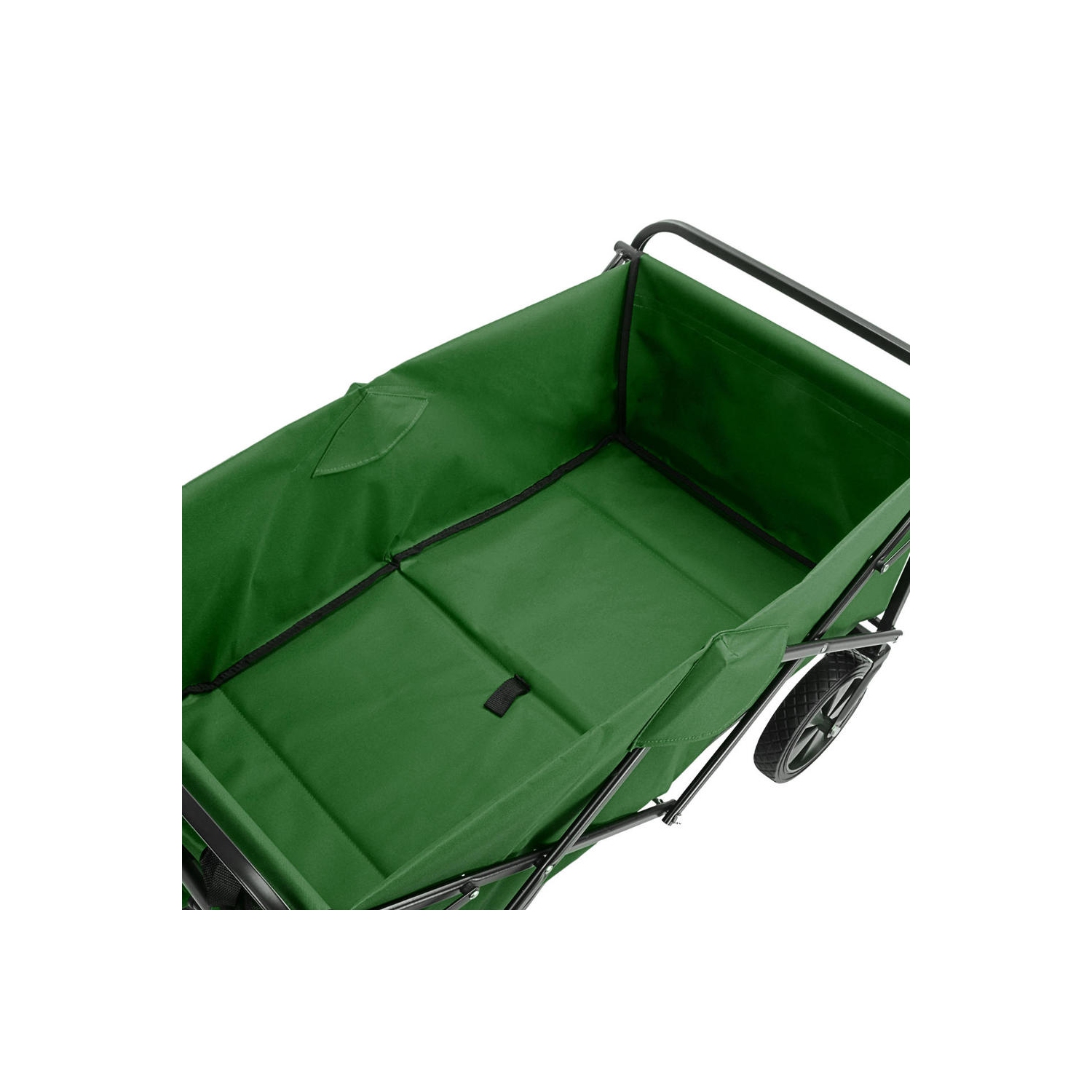 Chariots pliants d'extérieur, chariots de camping utilitaires pliables, chariot de magasinage Beach Garden, vert